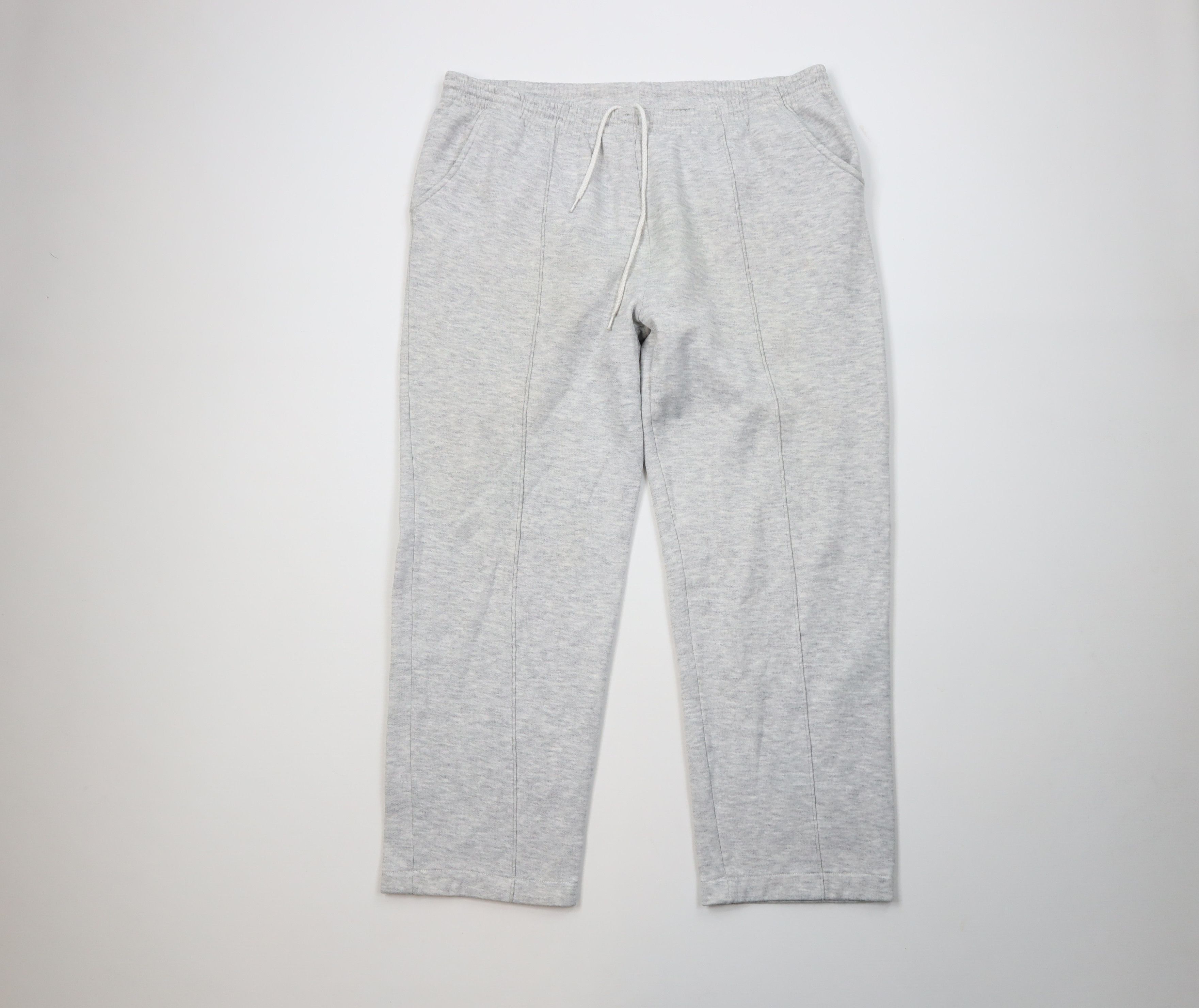 Wilson Vintage 90s Wilson Triblend Wide Leg Sweatpants Heather Gray Size 36" / US 14 / IT 50 - 1 Thumbnail