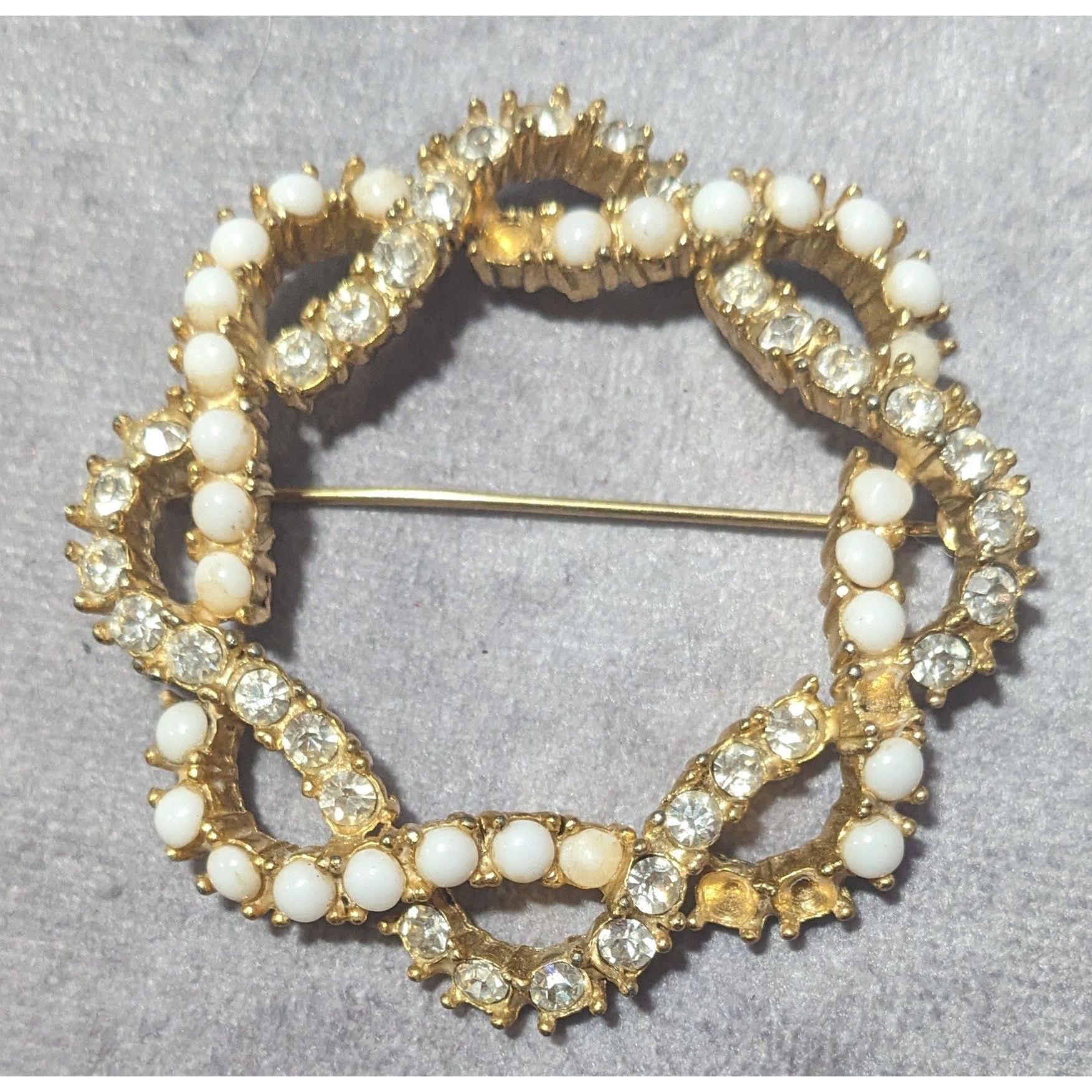 Other Vintage Marvella Glam Gold Tone Floral Knot Brooch Size ONE SIZE - 5 Thumbnail
