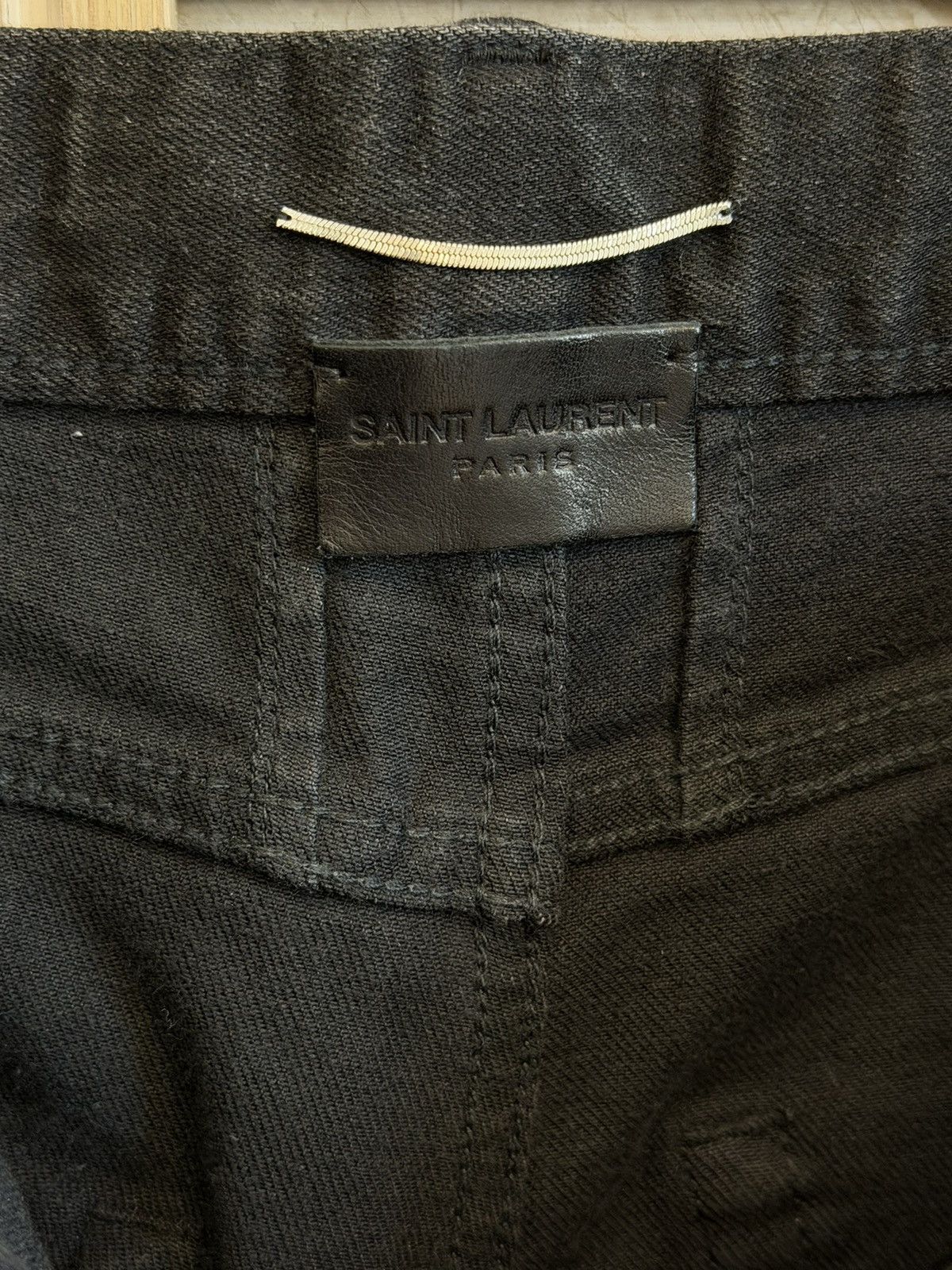 Saint Laurent Paris Saint Laurent SS14 Knee Cut Distressed Denim Size US 28 / EU 44 - 6 Thumbnail
