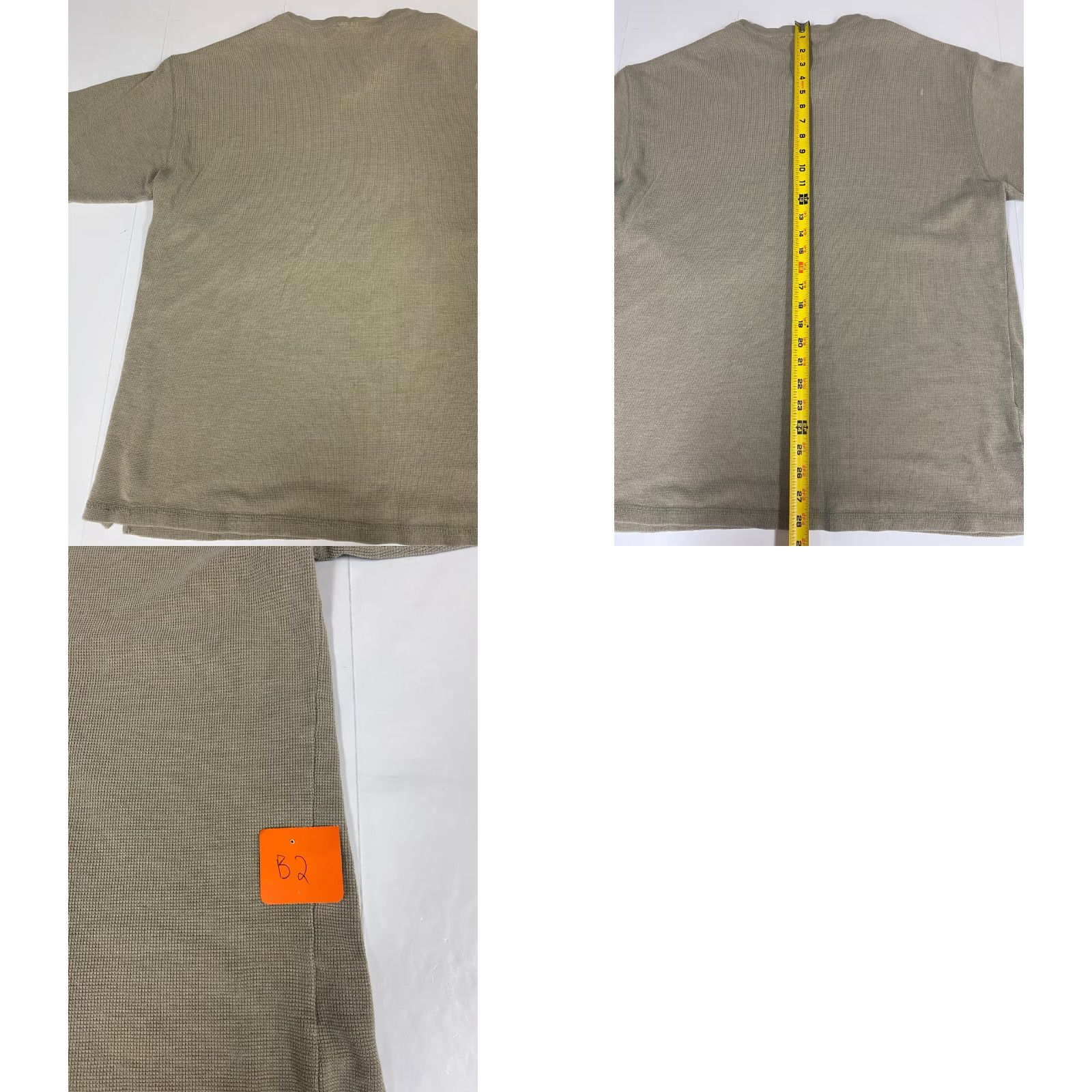 Bugle Boy Bugle Boy Mens Shirt XL Beige V-Neck Short Sleeve Cotton Breathable Stretch Logo T-Shirt Regular Vintage No Size US XL / EU 56 / 4 - 8 Thumbnail