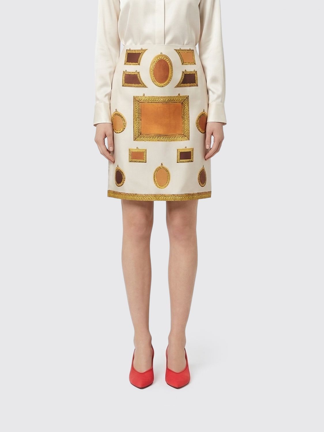 Versace Versace Skirt Woman Ivory Size 28" / US 6 / IT 42 - 1 Thumbnail
