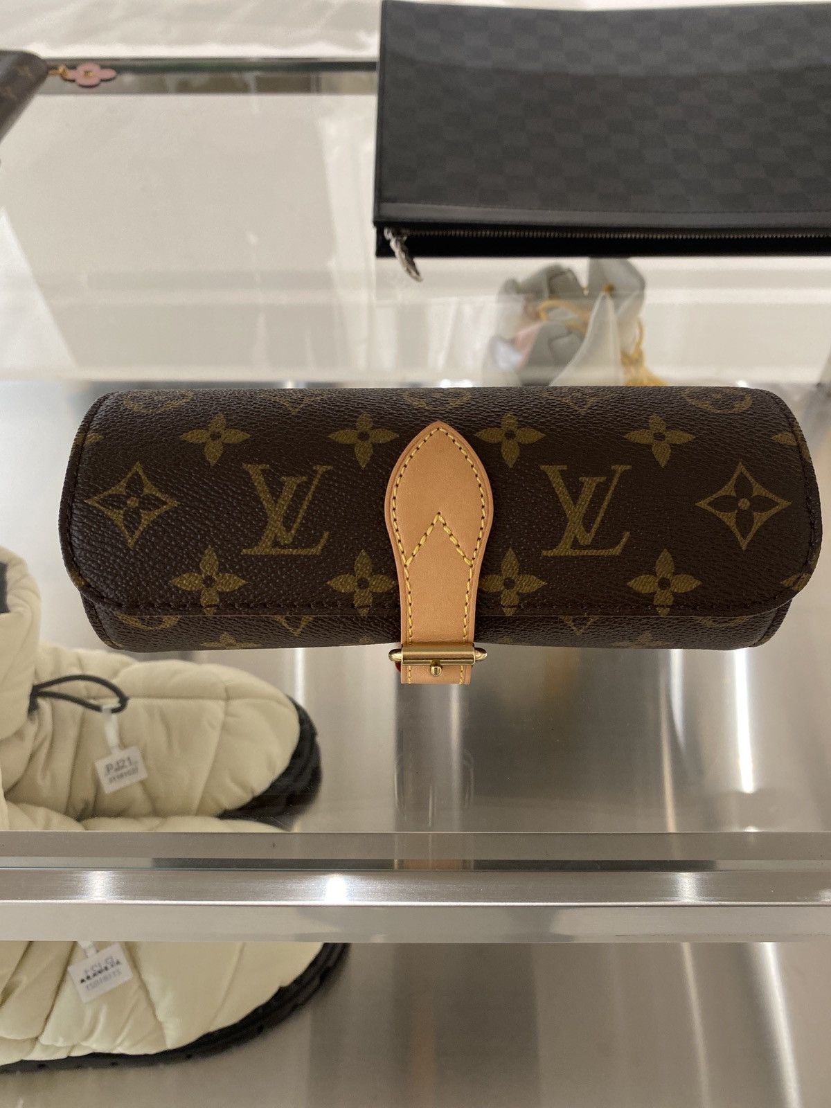 Louis Vuitton Louis Vuitton Monogram Canvas Brown Three Watch Case Size ONE SIZE - 7 Thumbnail