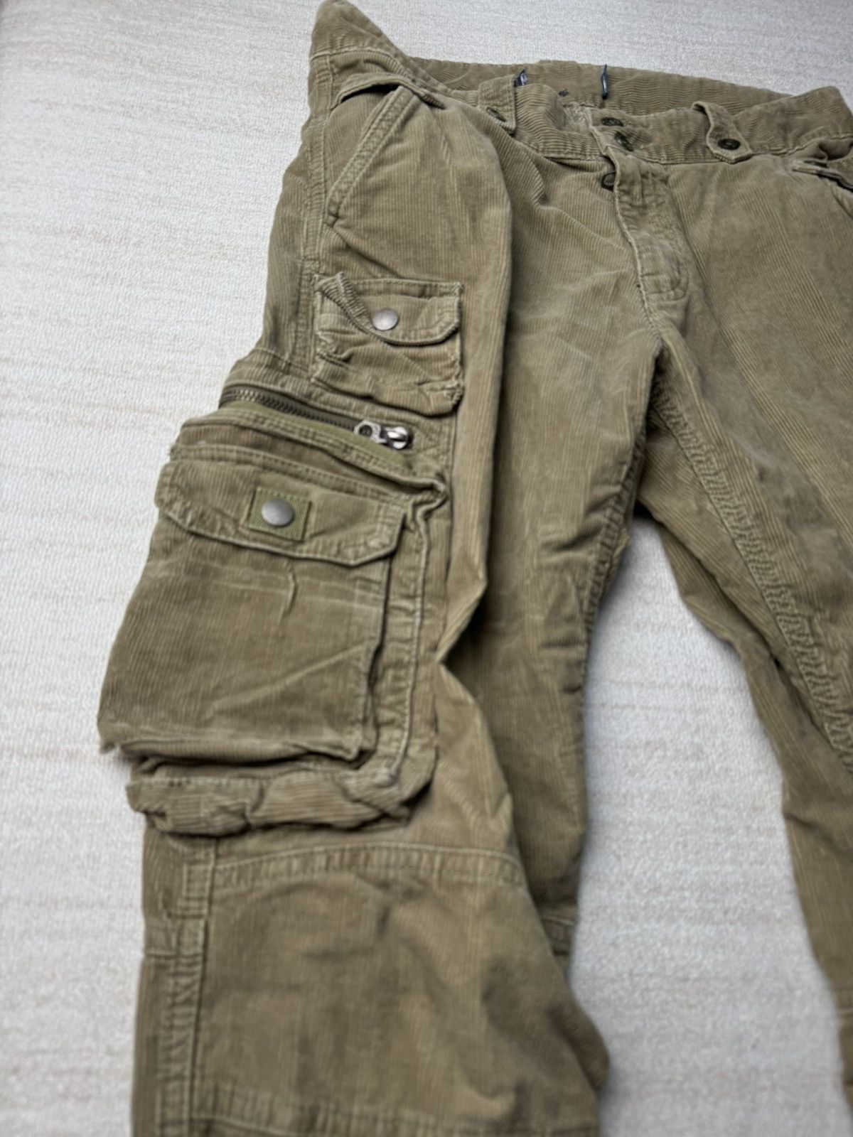 Polo Ralph Lauren Corduroy Cargo Trouser Utility Pants 32x30 Size US 32 / EU 48 - 2 Thumbnail
