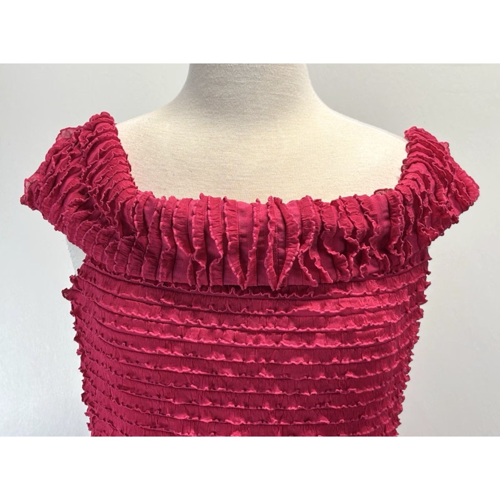 Joseph Ribkoff VINTAGE Joseph Ribkoff Classic Pencil Dress Sz 14 Women’s Pink Off the Shoulder Stretch Casual Size XL / US 12-14 / IT 48-50 - 5 Thumbnail