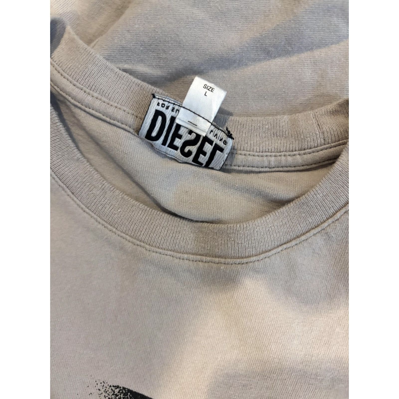 Diesel Diesel Shirt Mens L Gray Graphic Print Tee Short Sleeve Crewneck Size US L / EU 52-54 / 3 - 6 Thumbnail
