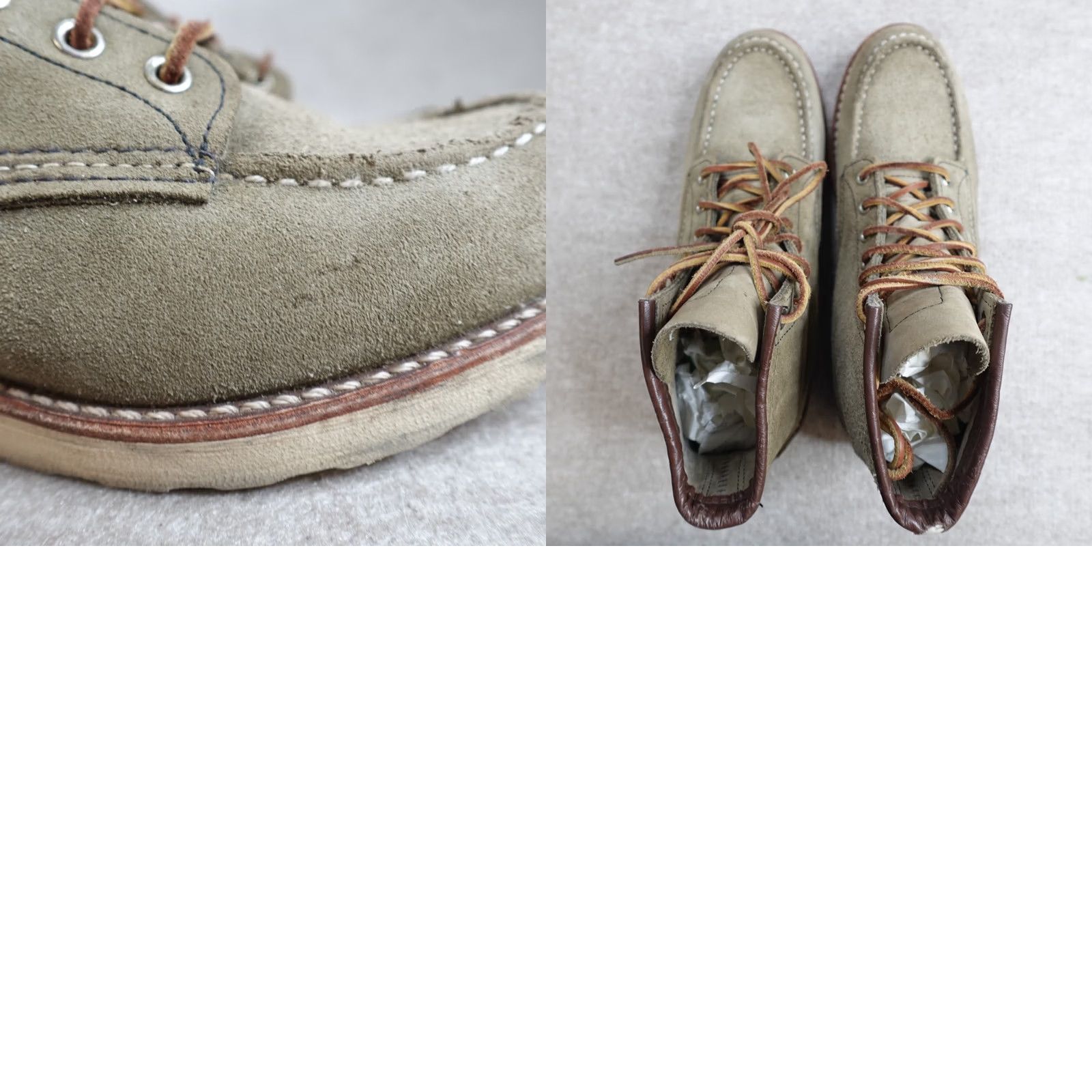 Nigel Cabourn Red Wing Shoes Boots 8.5 Gray Suede Roughout 8139 Nigel Cabourn 2010 Mens Combat Leather Gray Boots Size US 9 / EU 42 - 10 Thumbnail