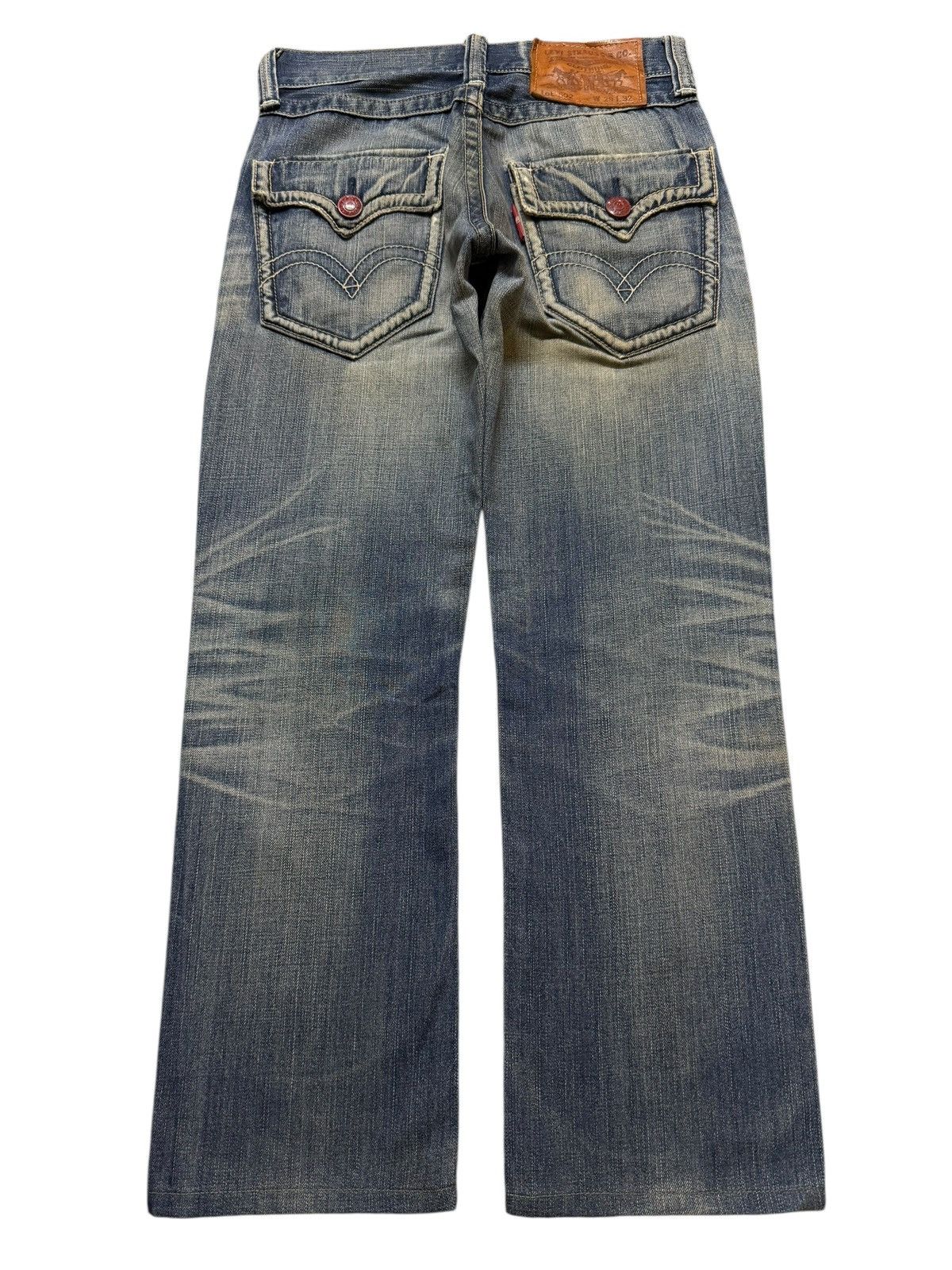 Levi's Vintage 90s Levis 502 Blue Mud Wash Whiskers Straight Leg Size US 30 / EU 46 - 2 Thumbnail