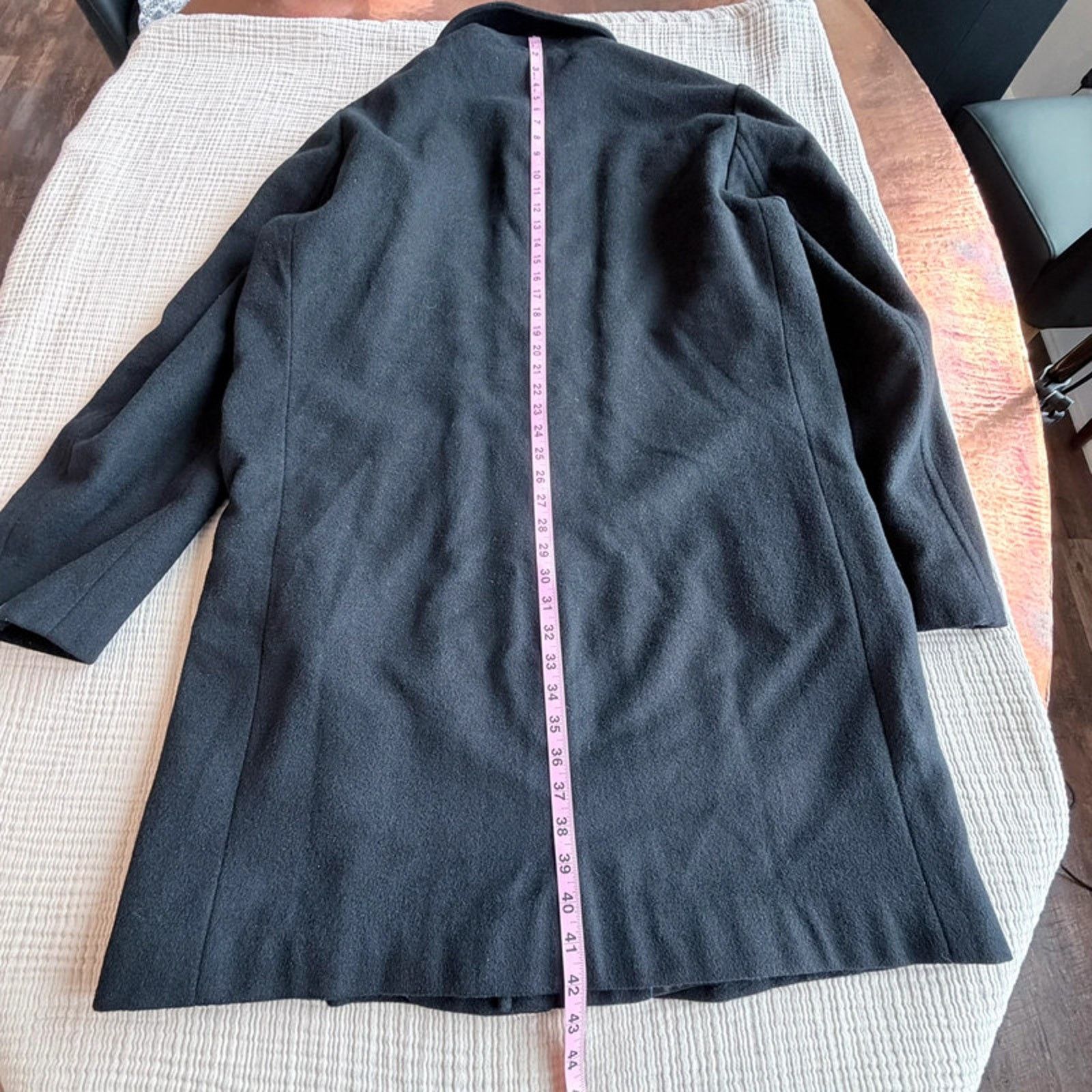 Stafford Stafford Wool Blend black overcoat 46R Size US XL / EU 56 / 4 - 8 Thumbnail