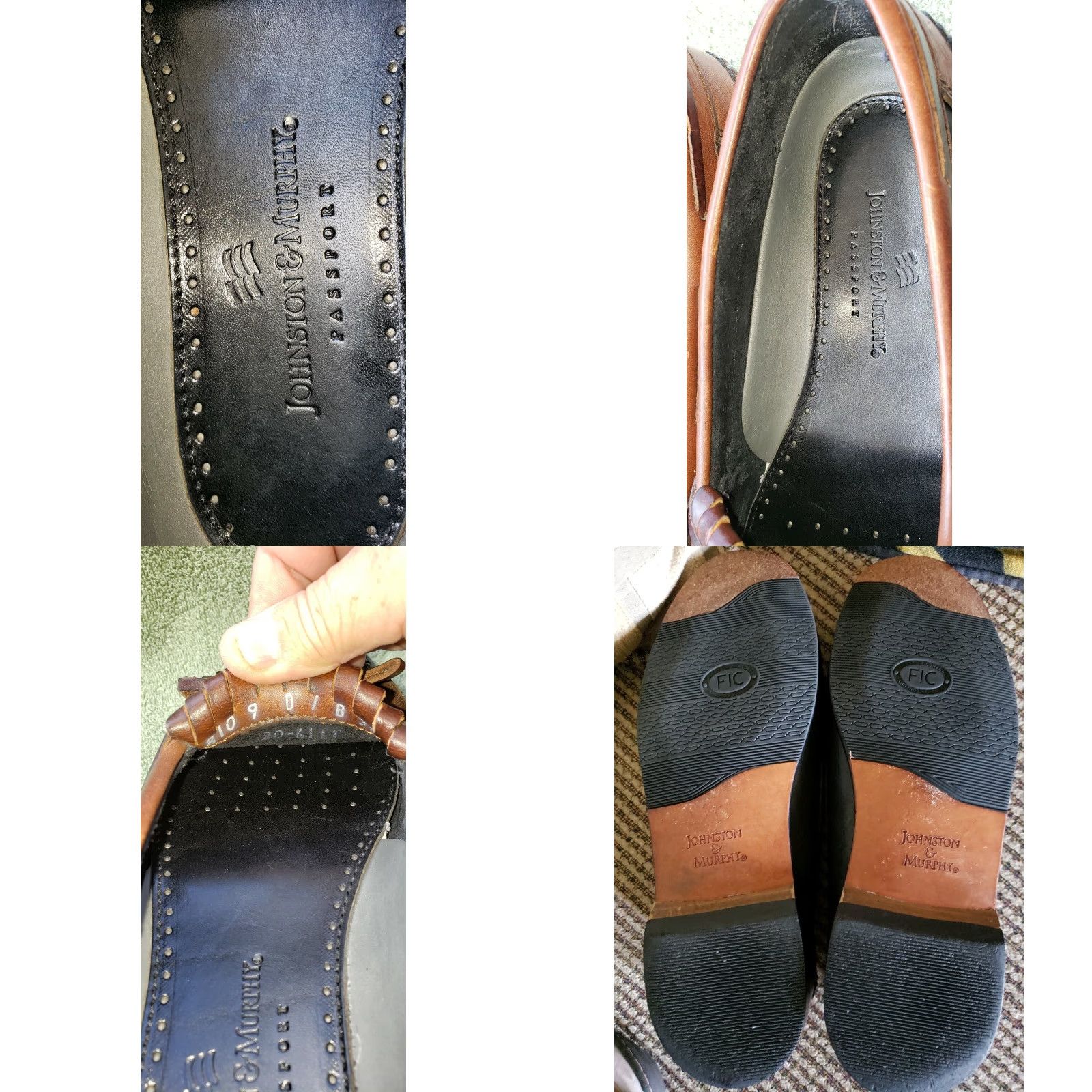 Johnston & Murphy Johnston & Murphy Passport Loafers Mens Size 9D Two Toned Black & Brown Tassels Kilt Leather Boat Shoe Lacing Vintage? Size US 9 / EU 42 - 8 Thumbnail
