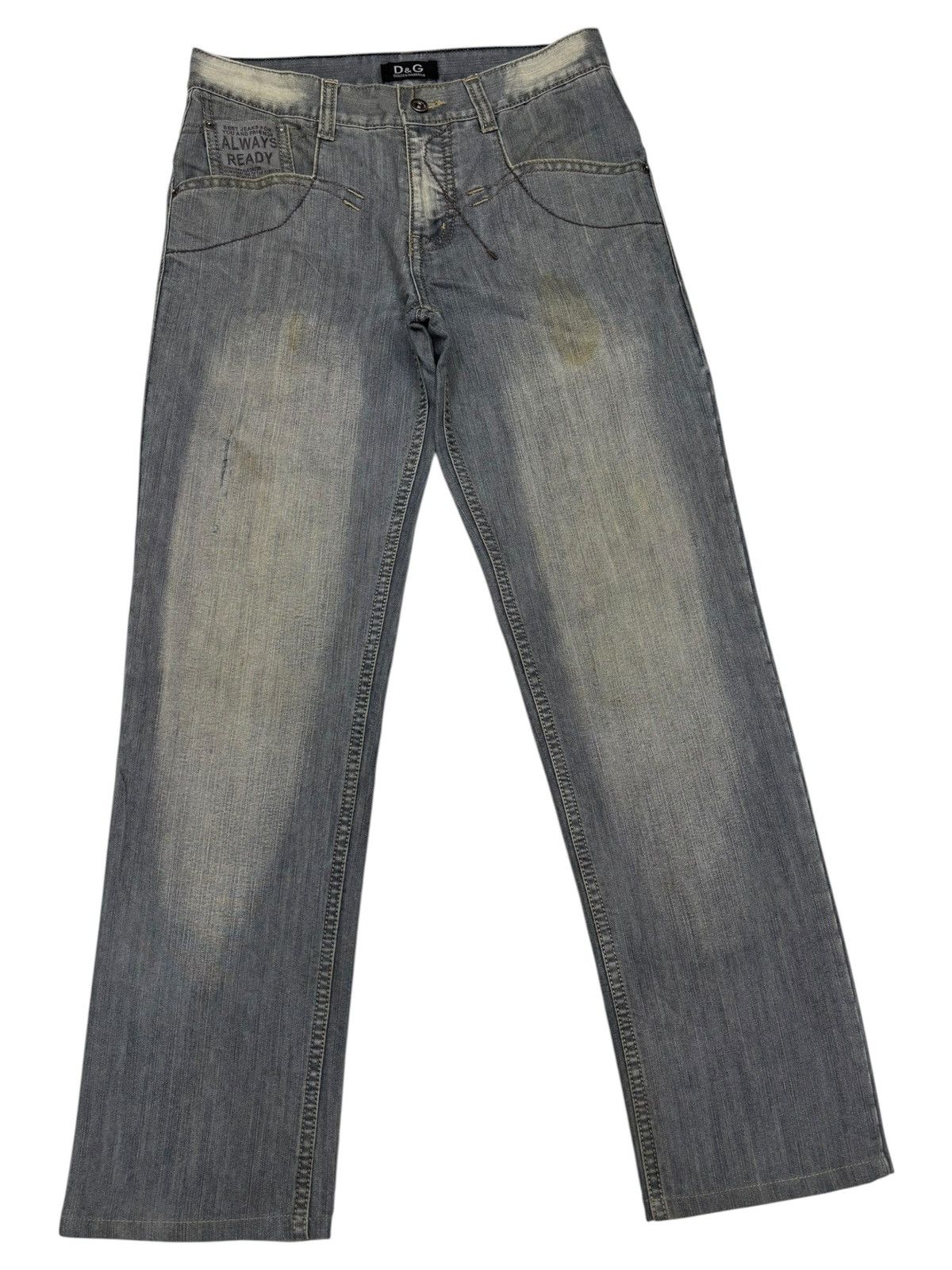 Dolce & Gabbana Dolce & Gabbana Faded Grey Distressed Denim Jeans Size US 30 / EU 46 - 3 Thumbnail