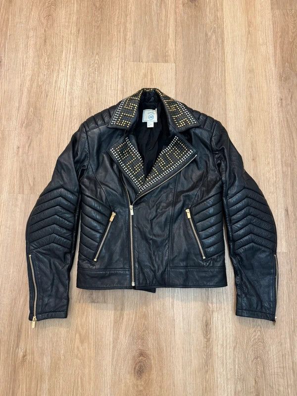 Versace Versace x H&M Leather Studded Jacket Biker size M Size US M / EU 48-50 / 2 - 1 Thumbnail