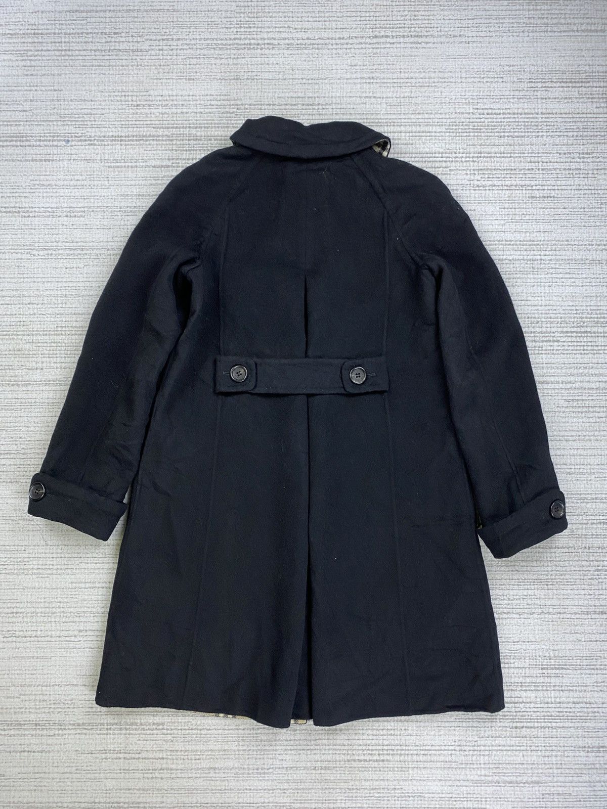 Burberry Vintage 90s Burberry London Nova Check Wool Trench Coat Size US S / EU 44-46 / 1 - 3 Thumbnail