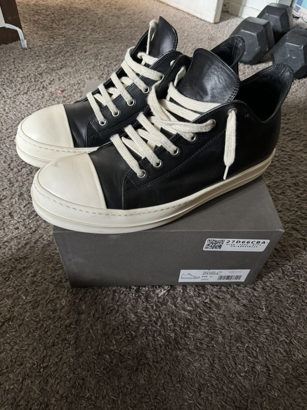 image of Rick Owens Mainline Ramones Shoes in Black, Men's (Size 11)