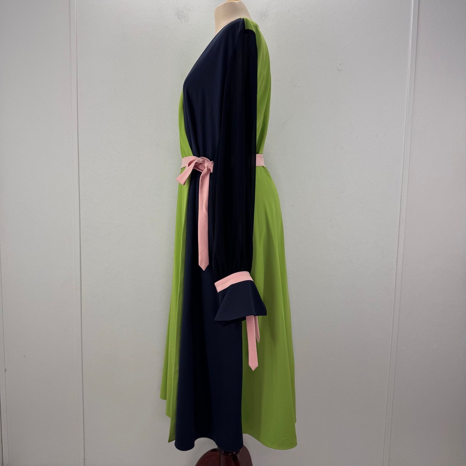 Marina Rinaldi Marina Rinaldi Mixed Media Colorblock Wrap Dress US 22 Size 3XL / US 20-22 - 4 Thumbnail