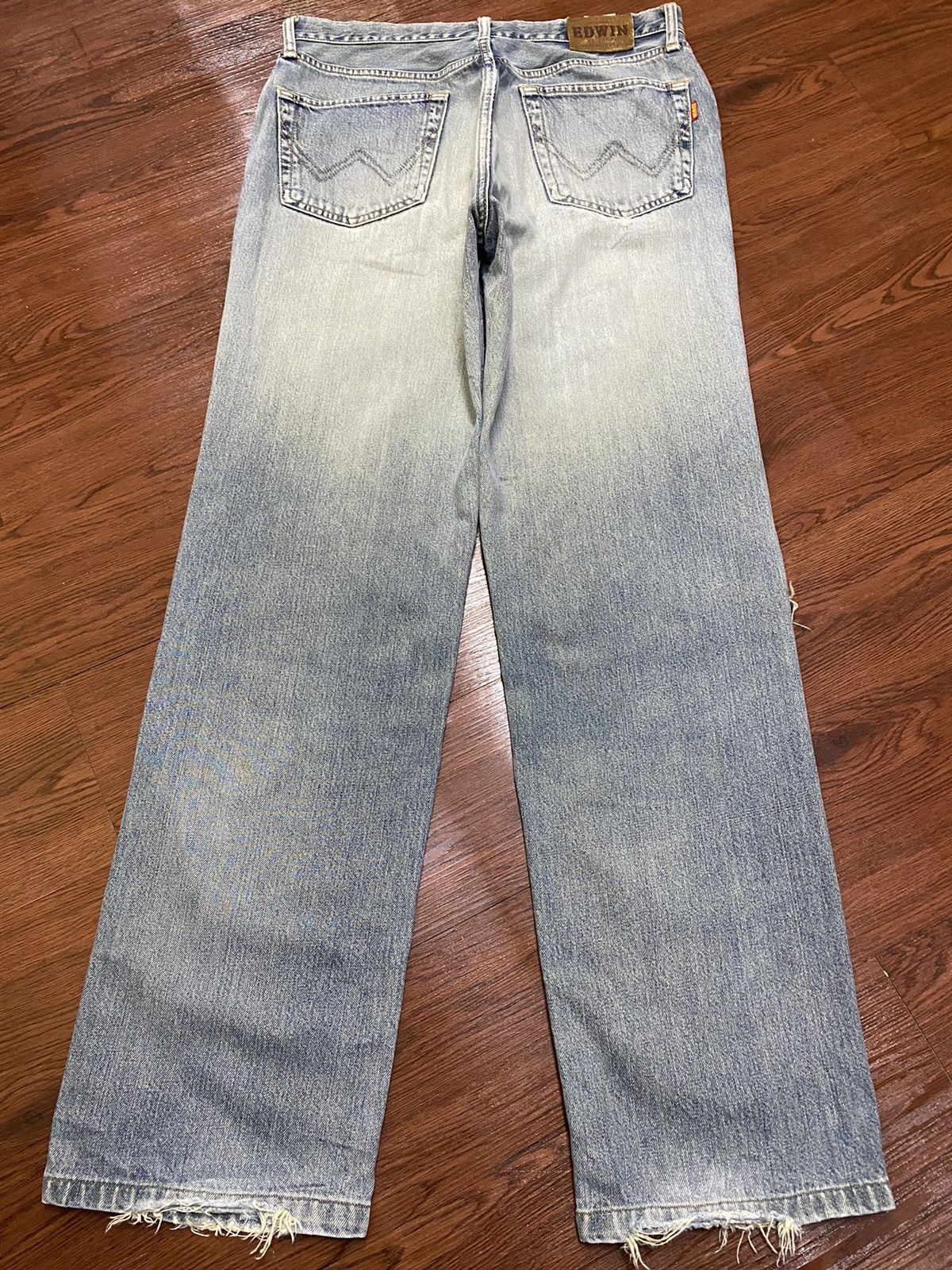 Edwin Vintage Edwin US CLASSIC Faded Wash Destroyer Loose Jeans Size US 32 / EU 48 - 2 Thumbnail