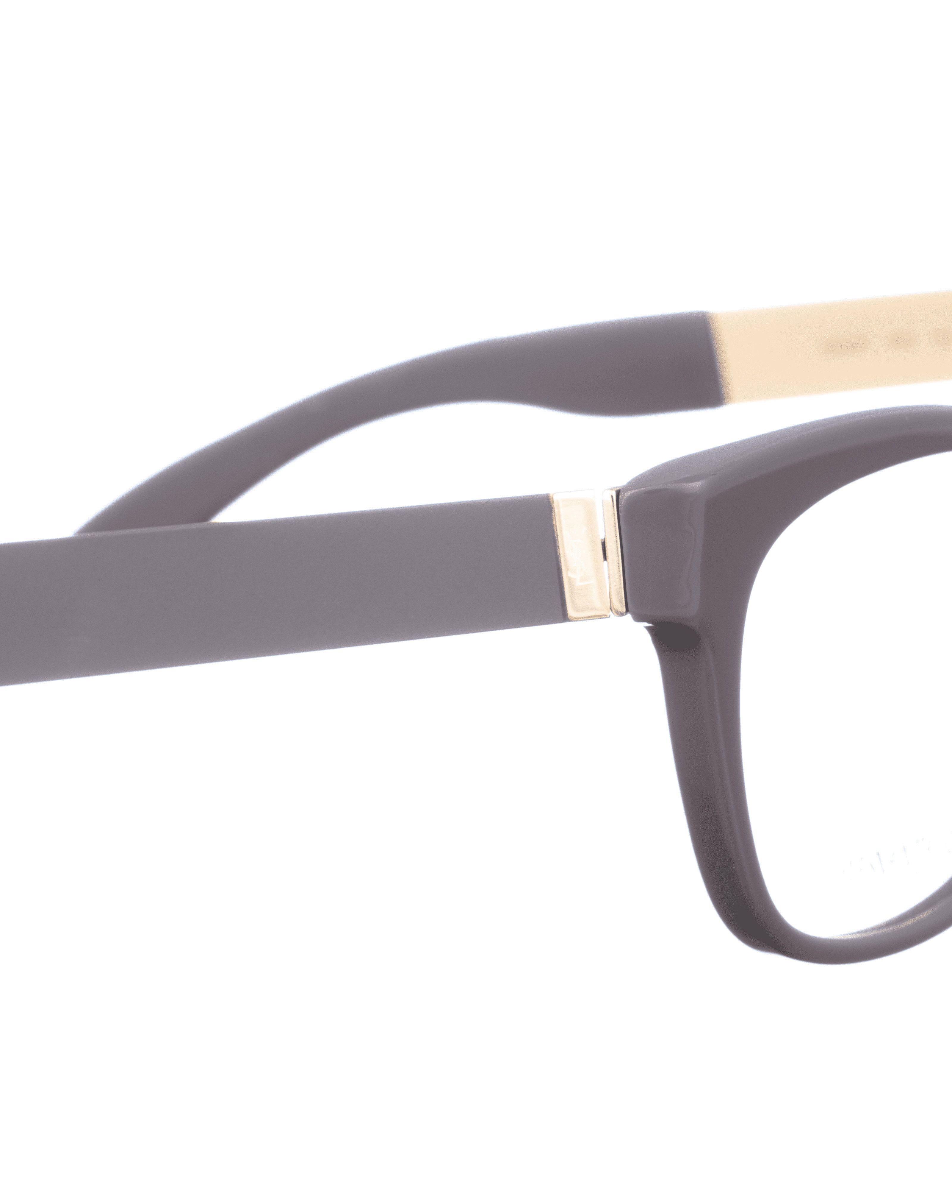 Saint Laurent Paris Yves Saint Laurent 00s Cocoa Brown Nerdy Glasses Size ONE SIZE - 3 Thumbnail