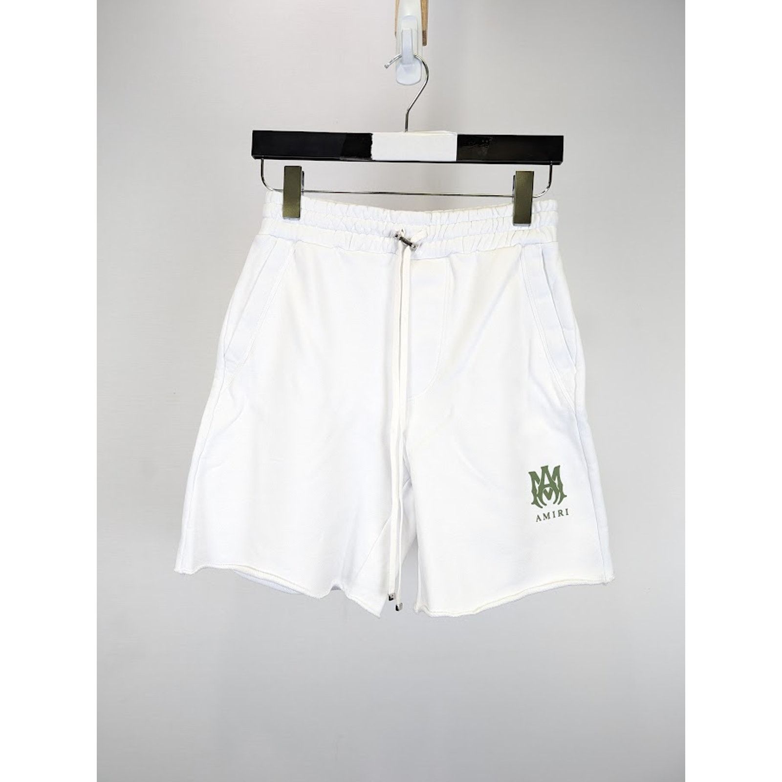 Amiri o1rshd1 MA Logo Sweatshorts in White Size US 30 / EU 46 - 2 Thumbnail