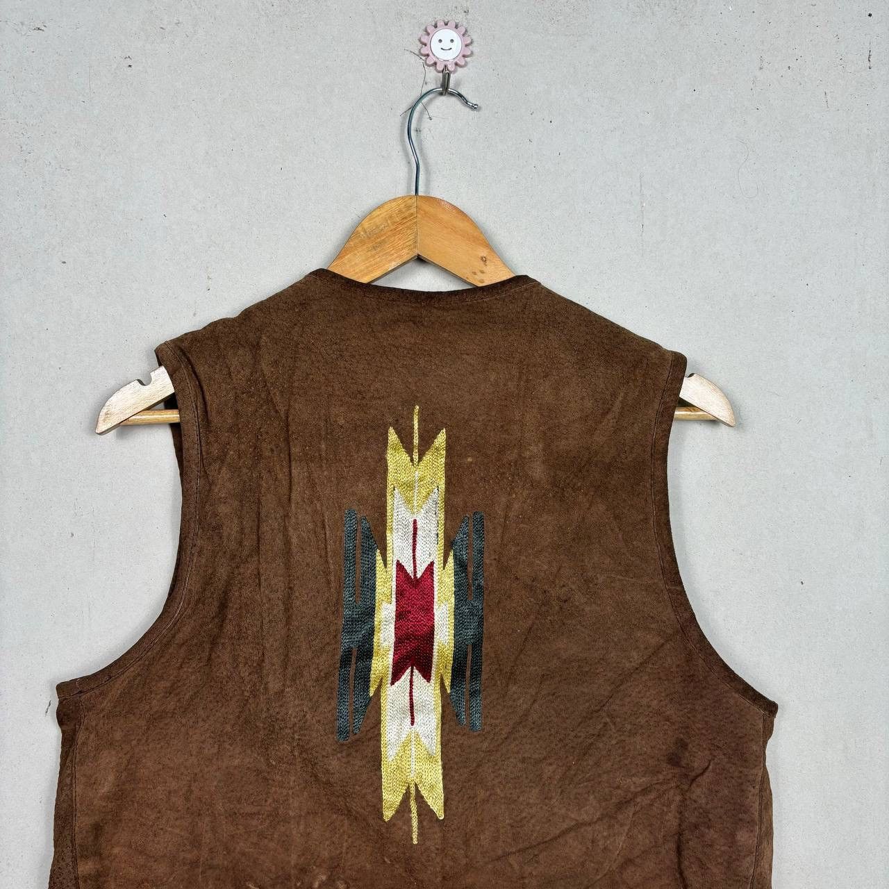Chevignon Vintage Chevignon Leather Vest Southwestern Embroidered F Size US M / EU 48-50 / 2 - 4 Thumbnail