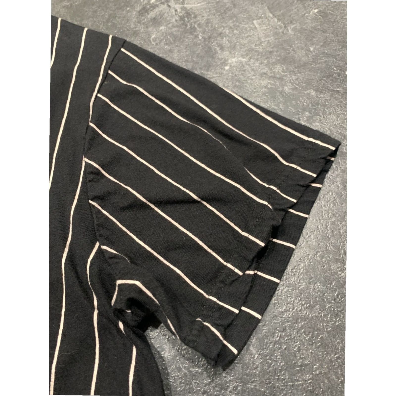 Denime Denim & Flower Ricky Singh Black Striped Short Sleeve XL Limited Edition Mens T Shirt Size US XL / EU 56 / 4 - 2 Thumbnail