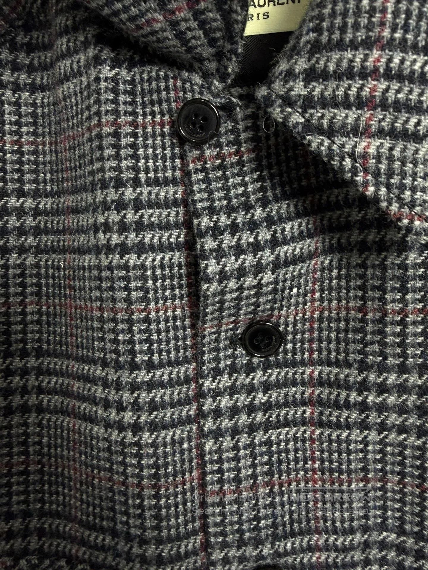 Saint Laurent Paris Saint Laurent 16FW Check Wool Overshirt. Size US S / EU 44-46 / 1 - 3 Thumbnail