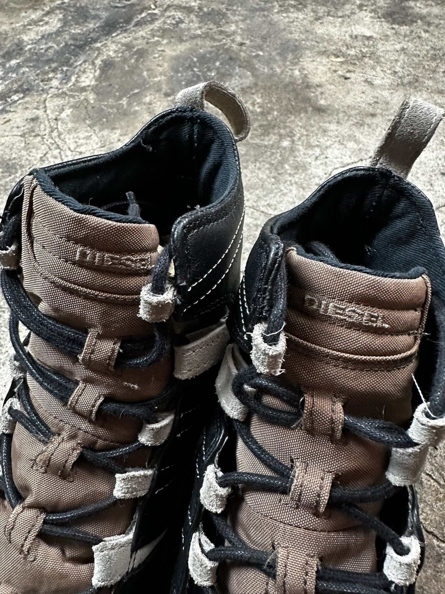 Diesel Vintage Diesel Boxing Hi-Top Y2k Sneakers 2000s Size US 7.5 / IT 37.5 - 5 Thumbnail