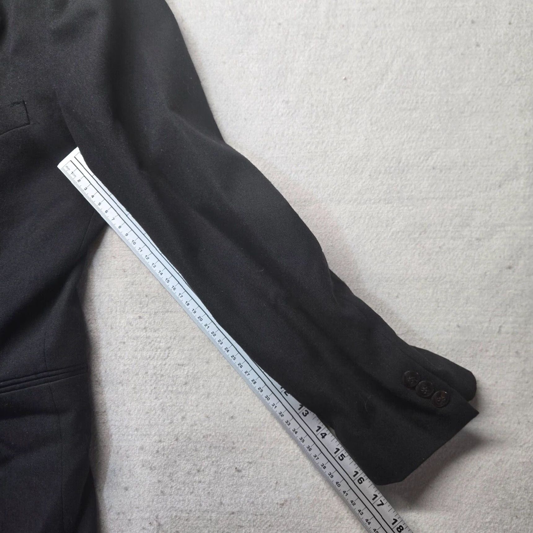 Vintage VINTAGE Cellini Men’s Blazer Jacket Coat - Black, Size 40R, Single-Breasted, Formal Business Suit Size 40R - 7 Thumbnail