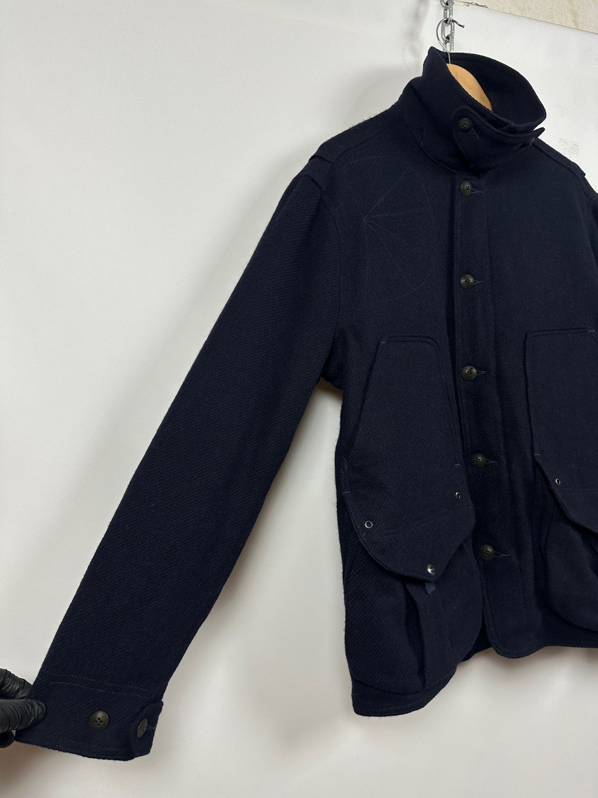 Polo Ralph Lauren Polo Ralph Lauren Wool/Alpaca Navy Blue Military Jacket Size US L / EU 52-54 / 3 - 10 Thumbnail