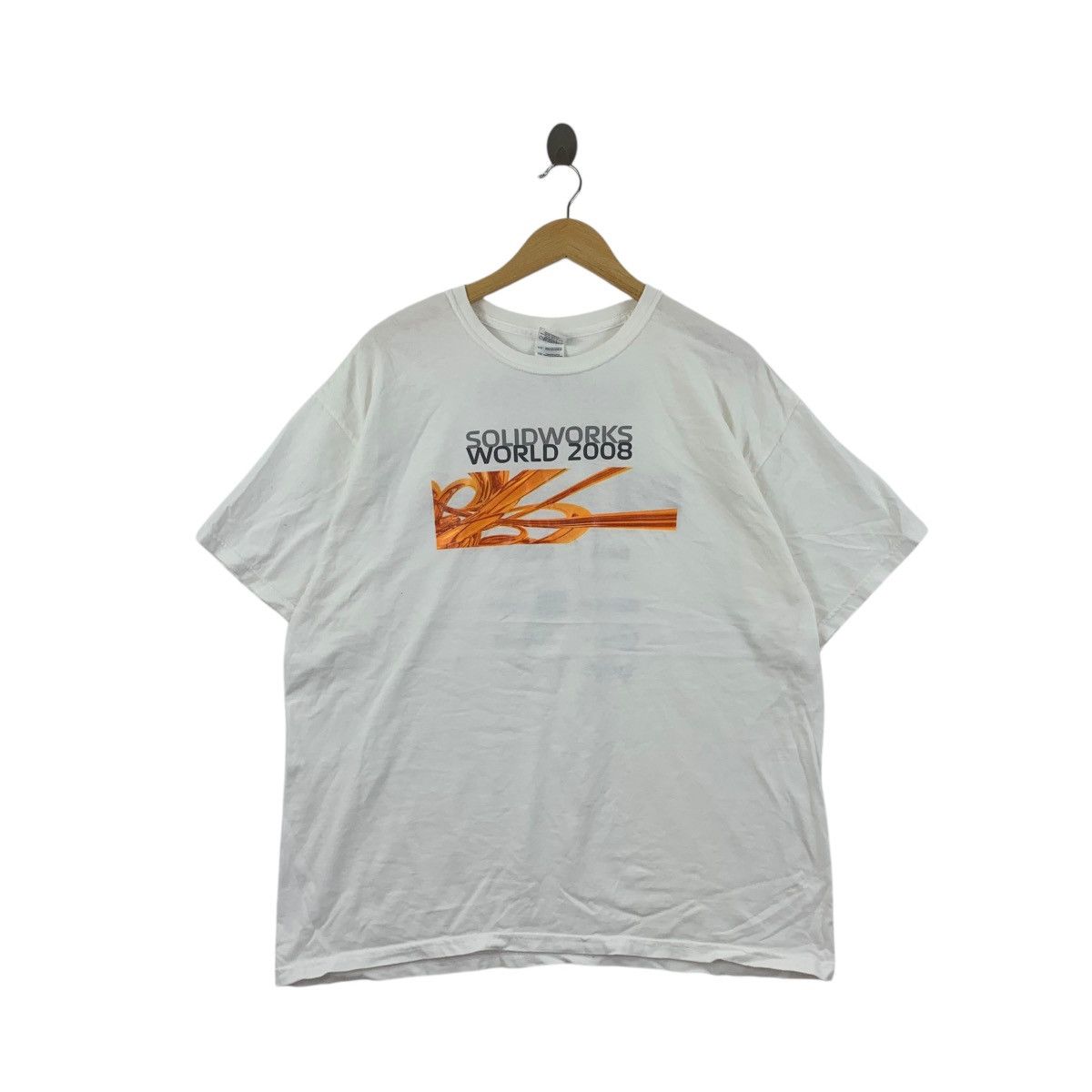 Vintage SOLIDWORKS 2008 WORLD CONVENTION HP Dell Tee Shirt Top Size US XL / EU 56 / 4 - 1 Thumbnail