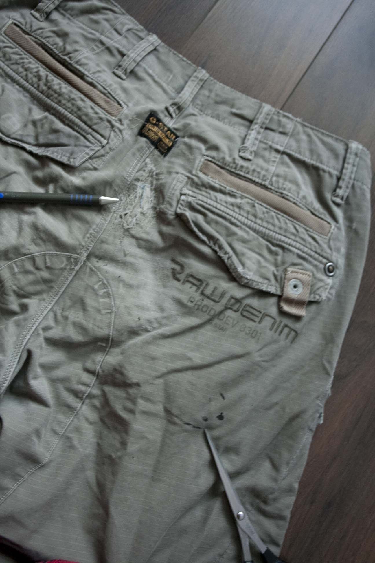 G-Star G Star Shorts Pants Cargo Distressed Size 29 Size US 29 - 4 Thumbnail