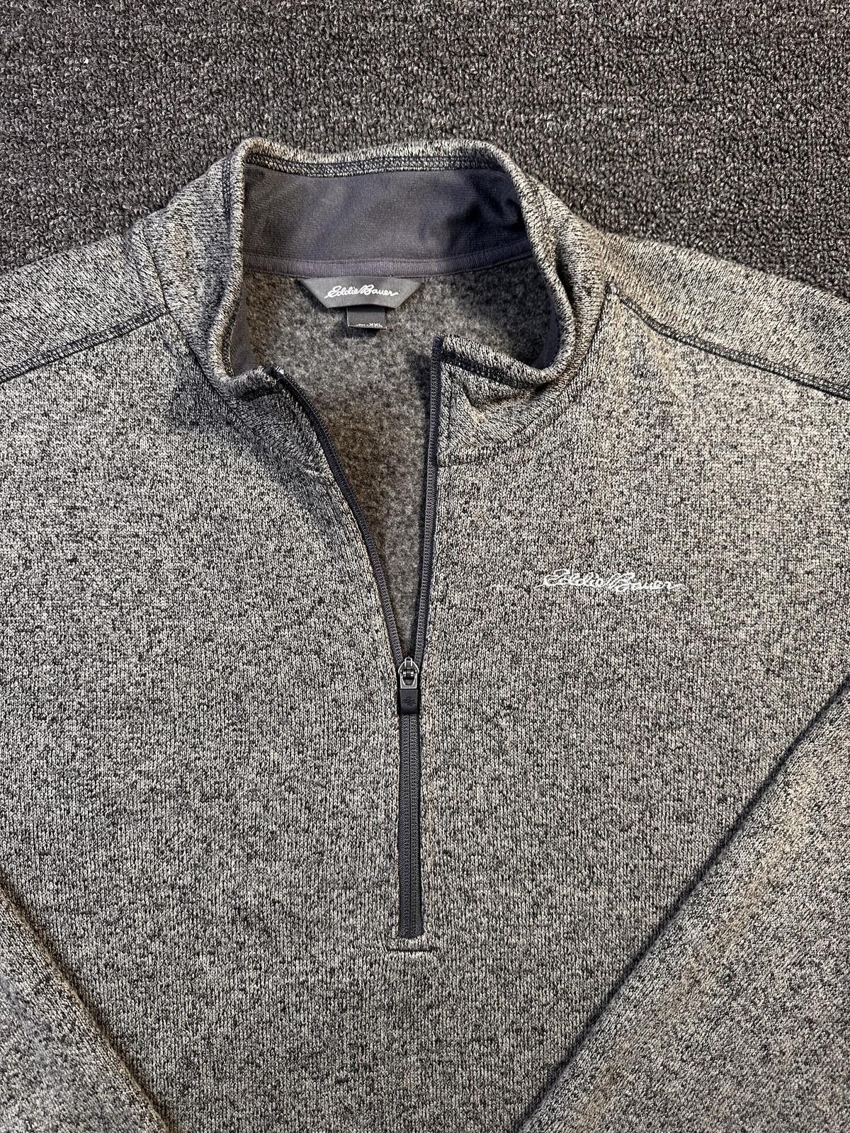 Eddie Bauer Eddie Bauer XXL Heathered 1/4 Zip Pullover Fleece Sweatshrt Size US M / EU 48-50 / 2 - 3 Thumbnail