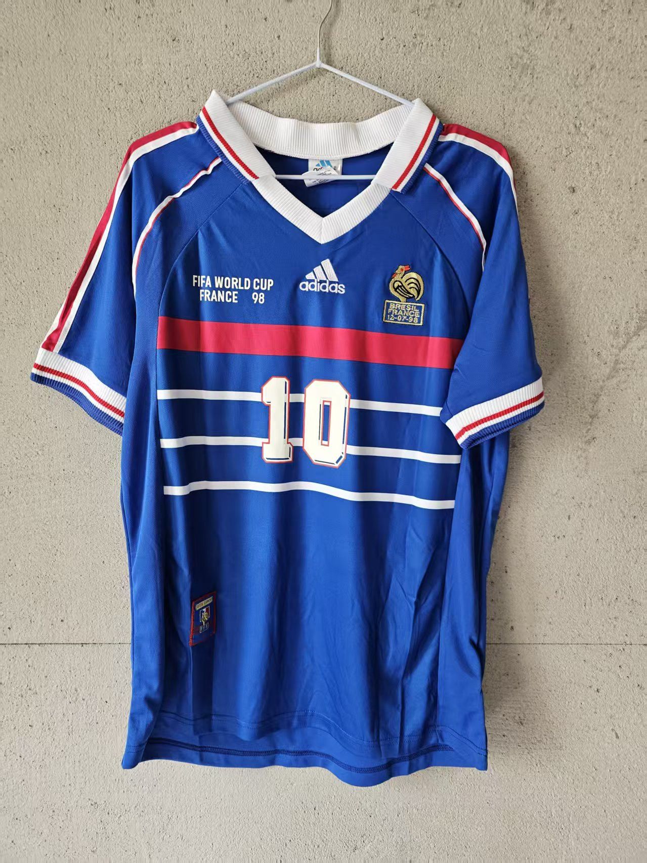 Other 1998 France Zidane Jersey Home Size US XL / EU 56 / 4 - 1 Thumbnail