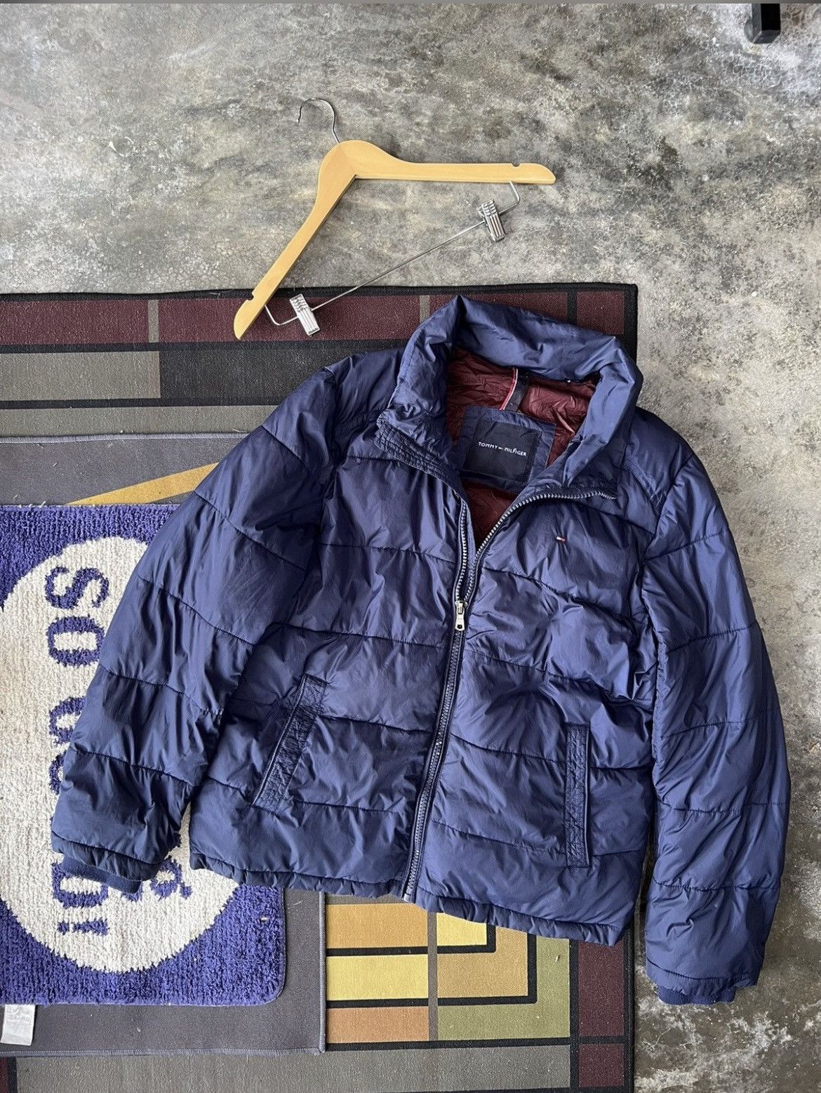 Tommy Hilfiger 🔥Vintage Tommy Hilfiger Down Puffer Jacket Size US L / EU 52-54 / 3 - 2 Thumbnail