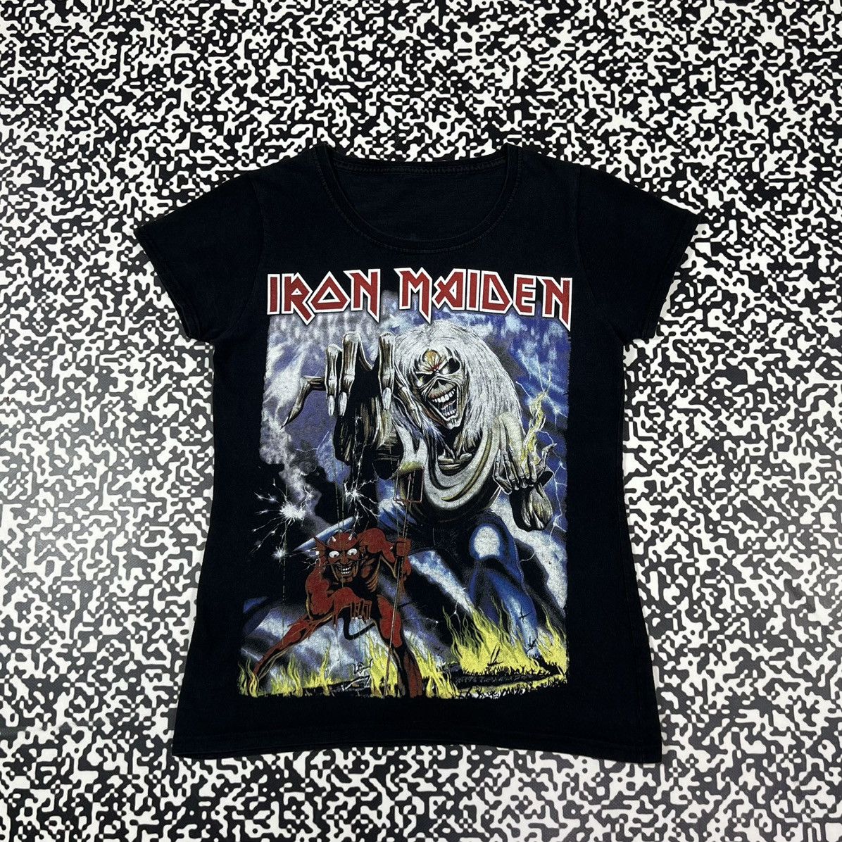 Iron Maiden Vintage Y2K Iron Maiden Number Of The Beast Band T-shirt Size M / US 6-8 / IT 42-44 - 4 Thumbnail