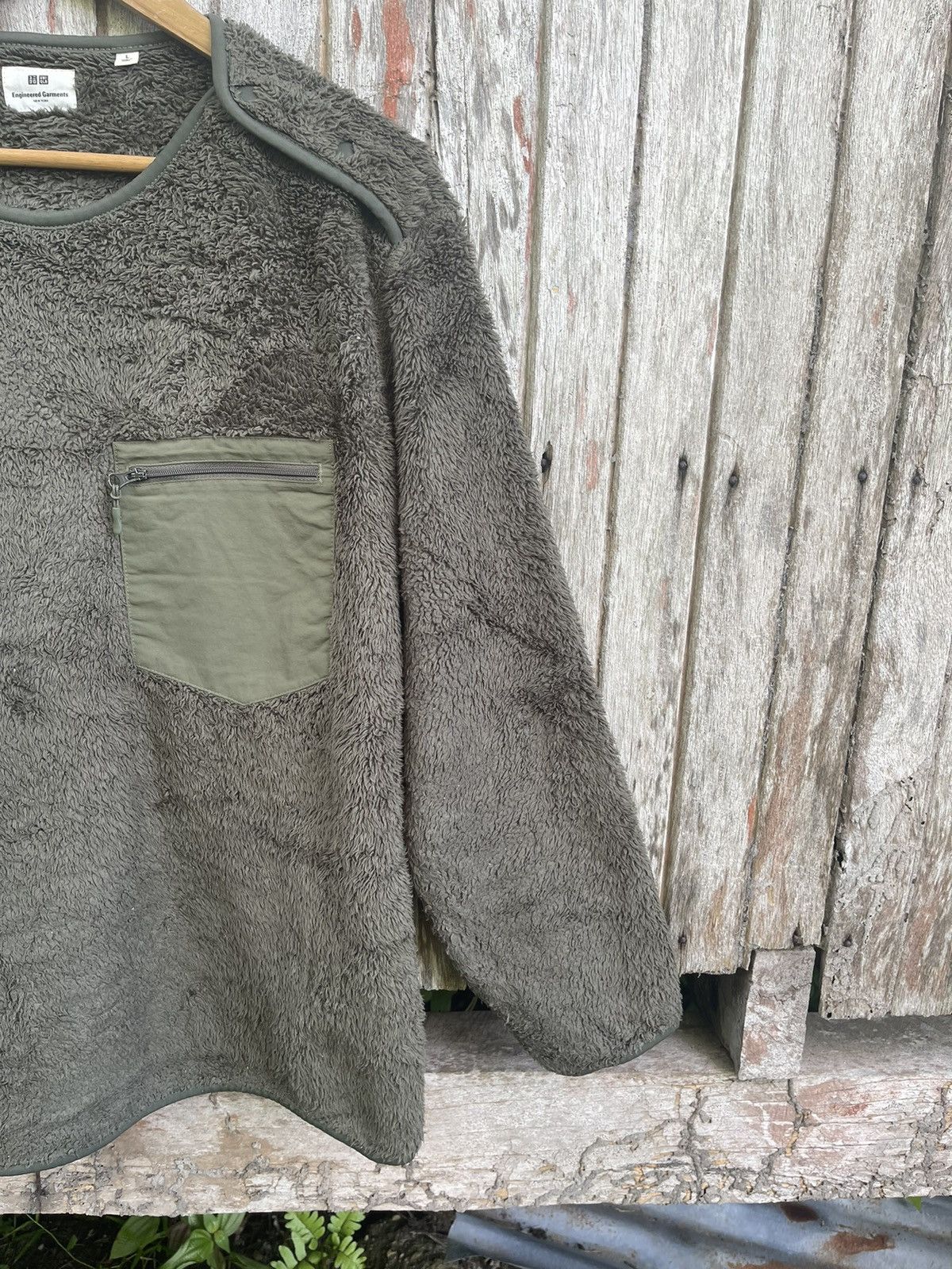 Engineered Garments × Uniqlo Uniqlo x Engineered Garments Fleece Pullover Olive Green Size US L / EU 52-54 / 3 - 4 Thumbnail