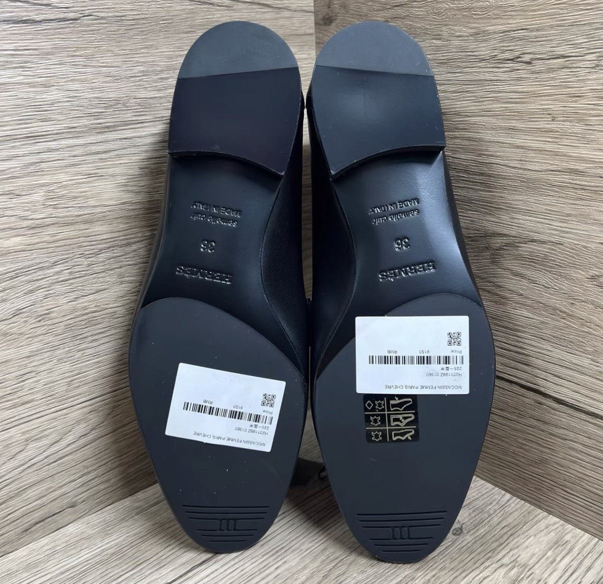 Hermes Hermès Paris Black & Silver H Loafers J41 Size US 6 / IT 36 - 6 Thumbnail