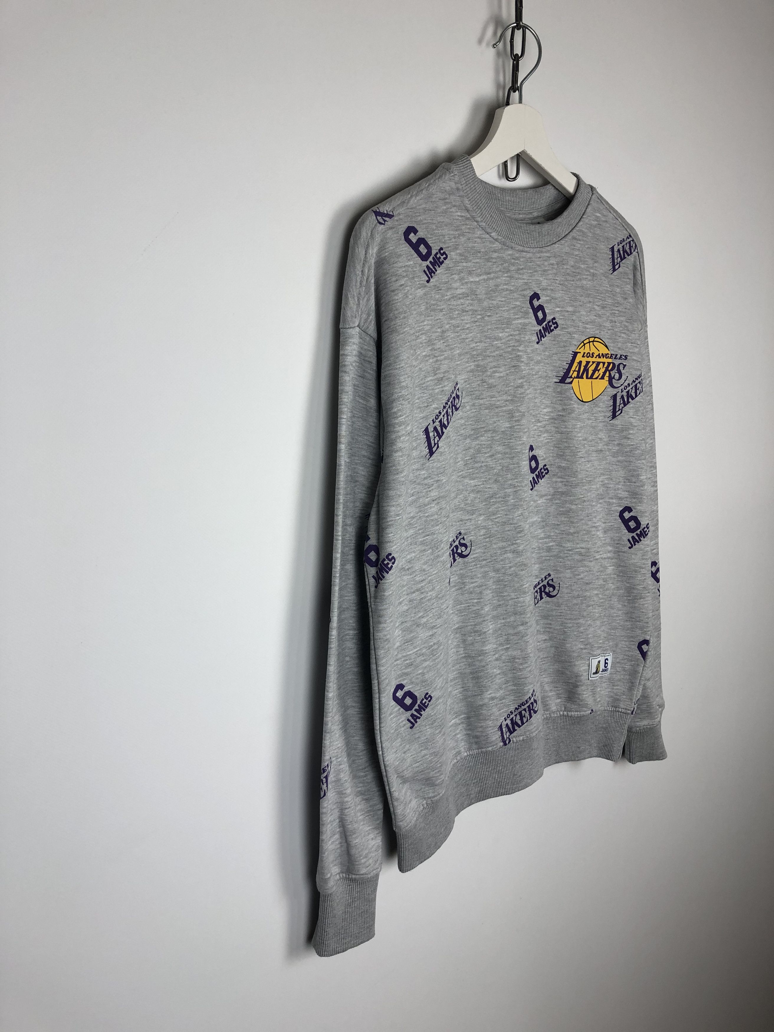NBA NBA Los Angeles Laker Sweatshirt Crewneck Gray size S Size US S / EU 44-46 / 1 - 5 Thumbnail