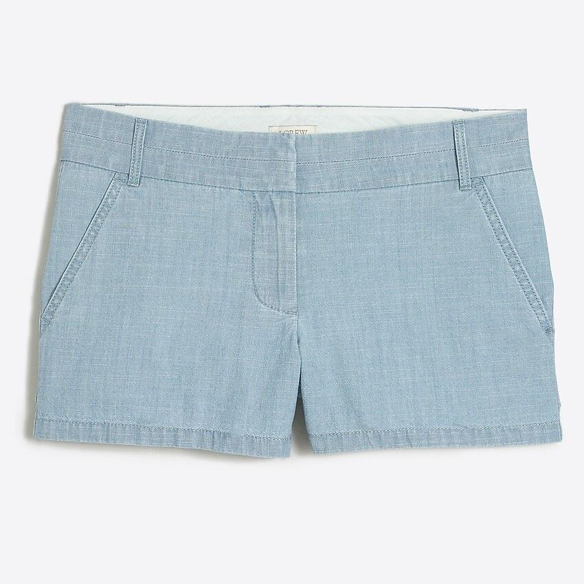 J.Crew J. Crew Factory | 3" chambray short | Size 4 Light Blue Size 27" / US 4 / IT 40 - 2 Thumbnail