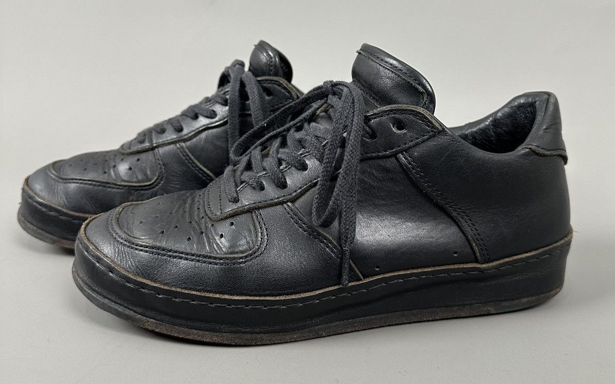 Hender Scheme Hender Scheme - MIP - Triple Black Leather Low Top Sneaker Size US 8 / EU 41 - 1 Thumbnail