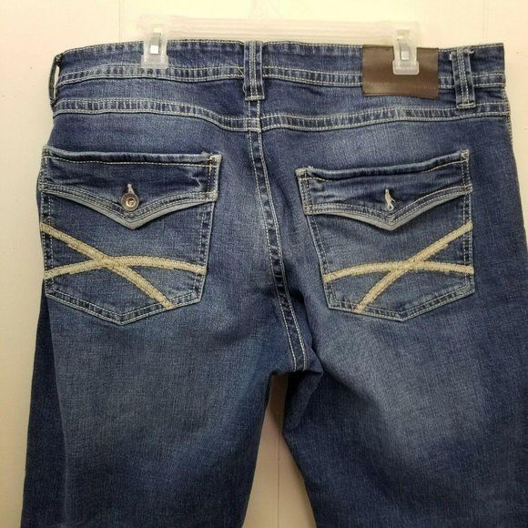 Vintage TK Axel Blue Jeans Denim Mens 36x30 Slim Boot Cut Pants Size US 36 / EU 52 - 9 Thumbnail