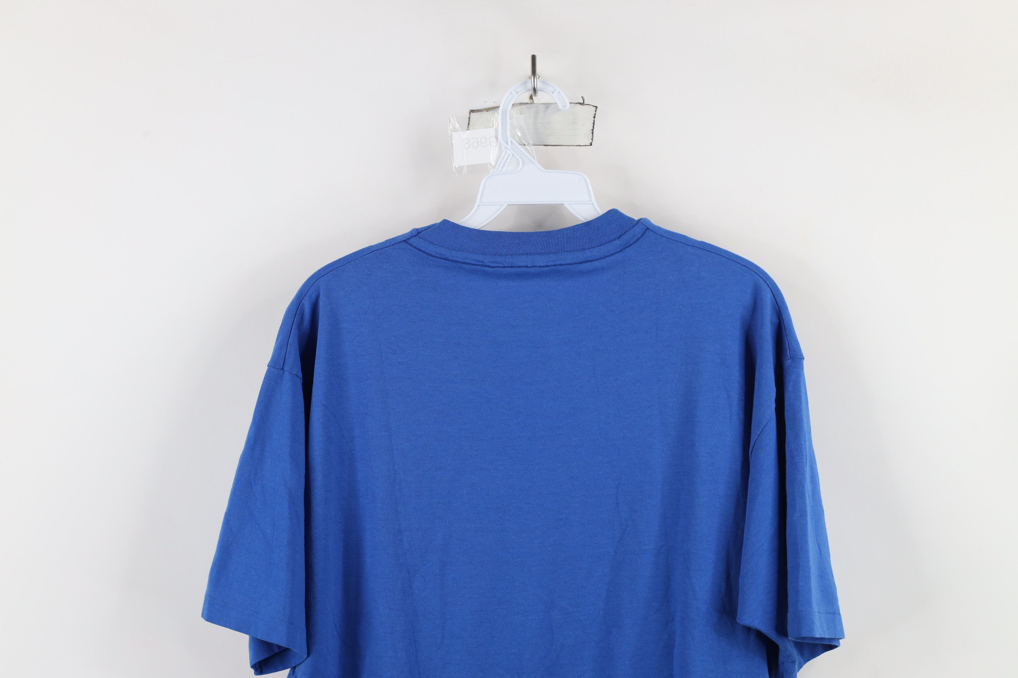 Vintage Vintage 90s Please Lord Let Me Win The Lottery T-Shirt Blue Size US L / EU 52-54 / 3 - 13 Thumbnail