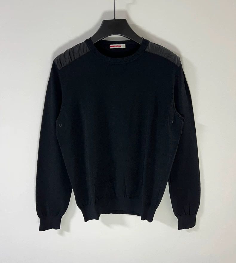 Prada Prada Men's Black Knit Sweater - dmc Size US XL / EU 56 / 4 - 1 Thumbnail