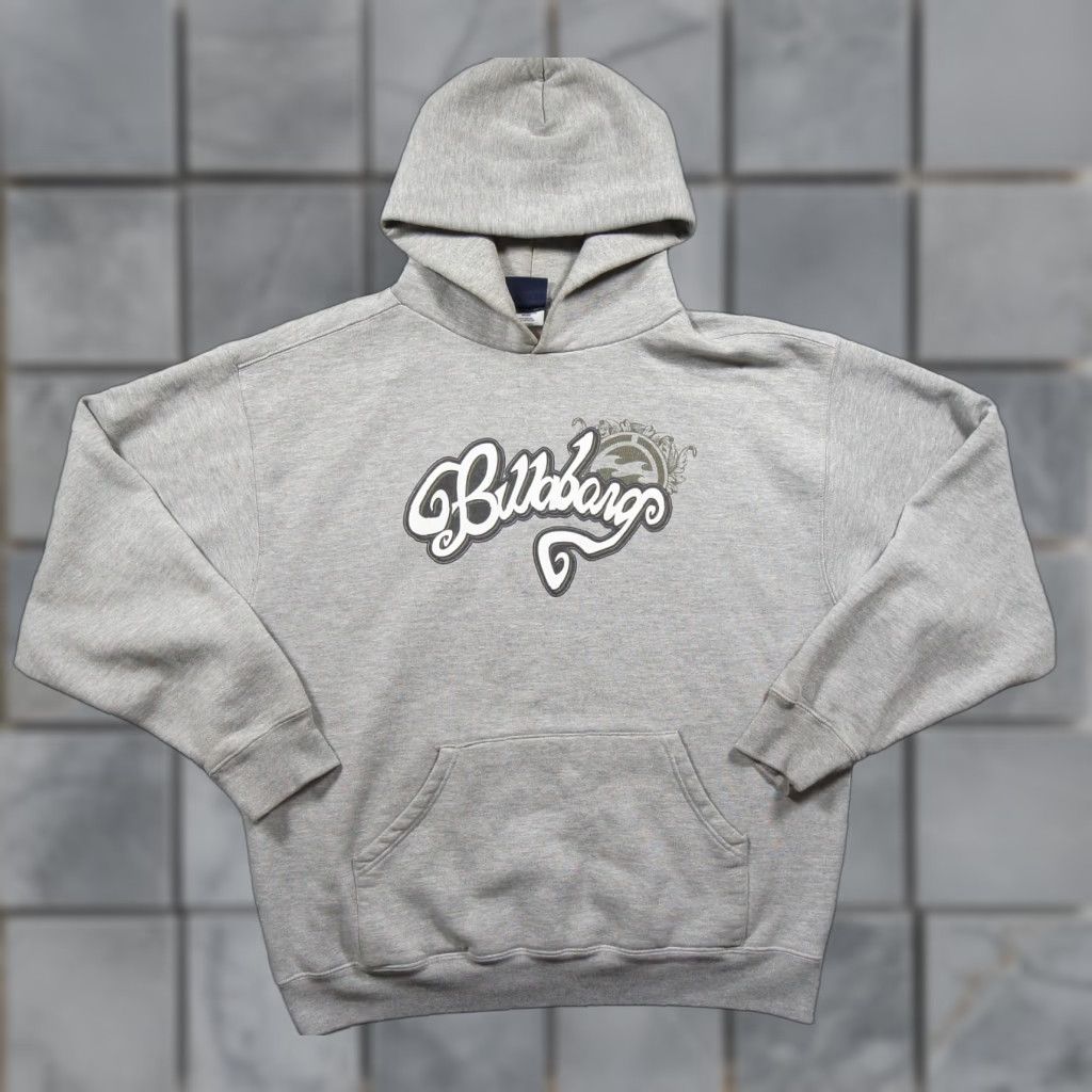 Billabong Vintage Billabong Hoodie Mens L Gray Surf Spellout Y2K Size US L / EU 52-54 / 3 - 1 Thumbnail