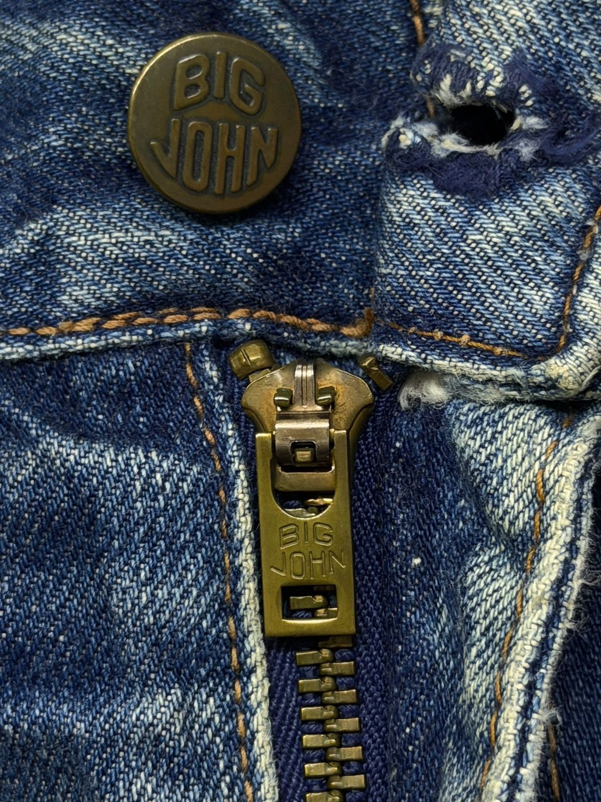 Big John Vintage 80s BIG JOHN BIG-WASHING Japan | Relaxed Straight 29 Size US 29 - 10 Thumbnail