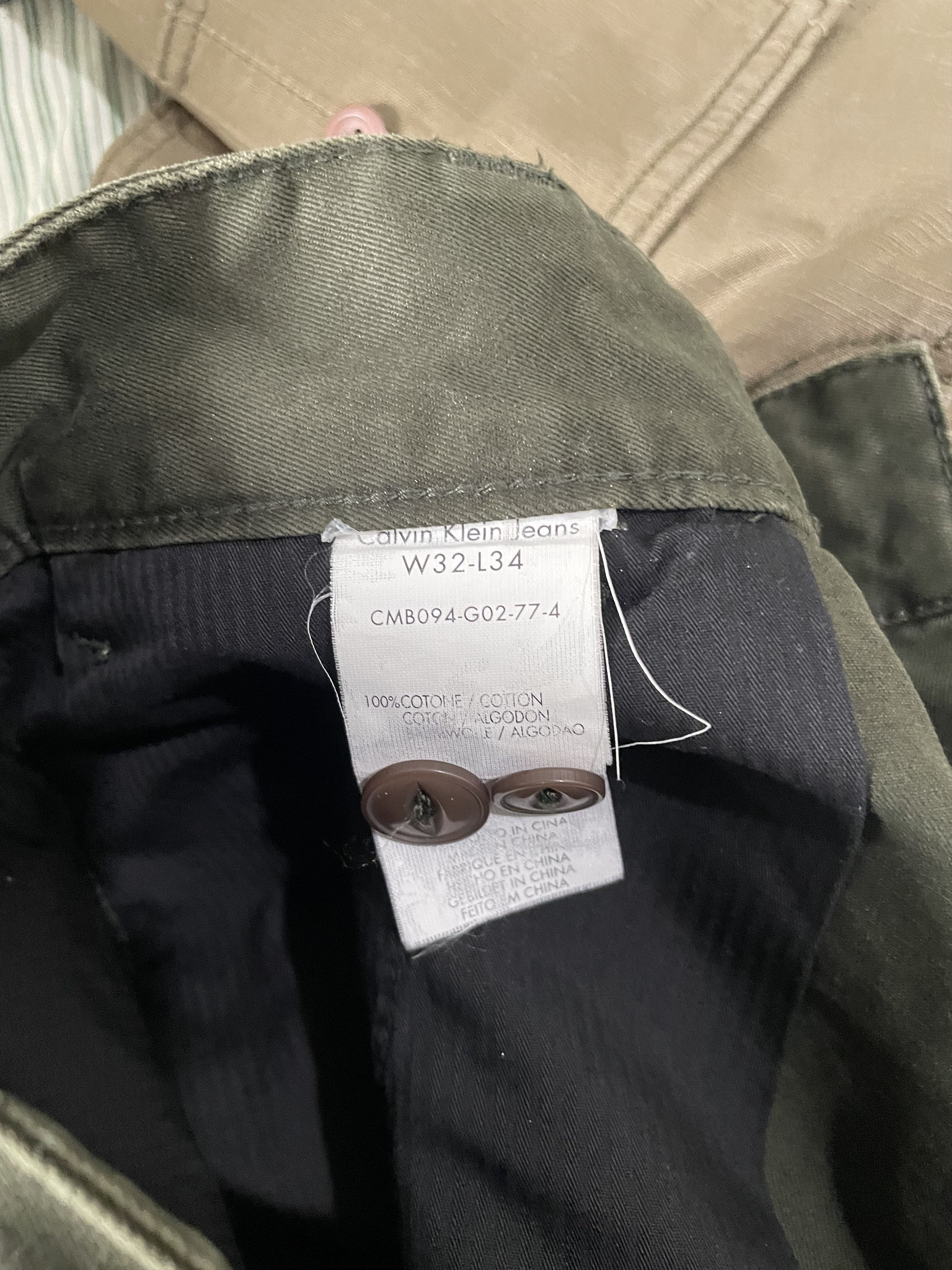 Calvin Klein × Vintage Vintage Calvin Klein Cargo Pants Size US 32 / EU 48 - 10 Thumbnail