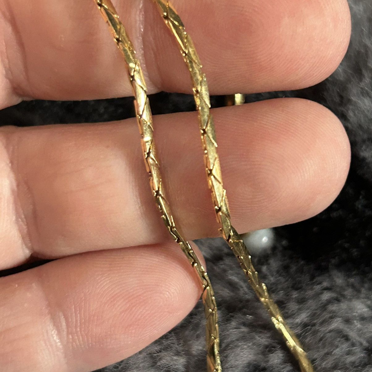 Jewelry Vintage milky quartz stone bar gold chain necklace Size ONE SIZE - 6 Thumbnail