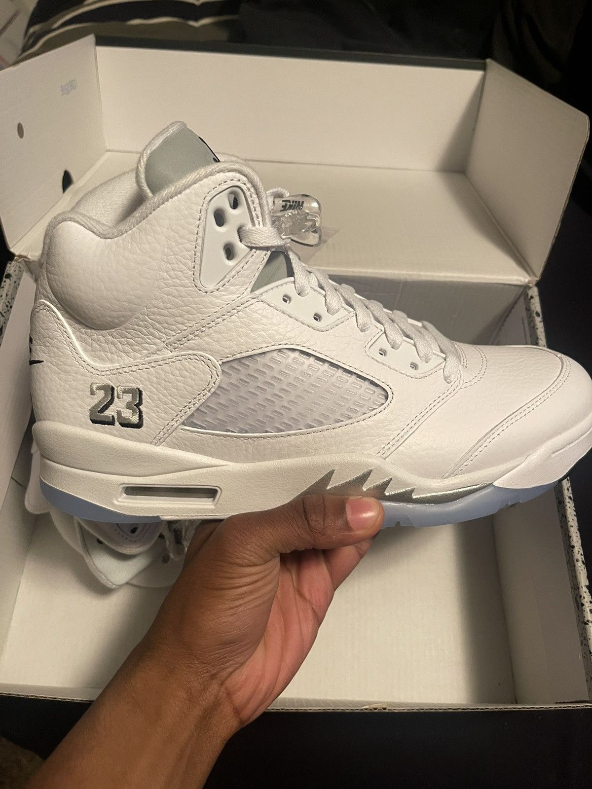 Jordan Brand Authentic Jordan 5 White Metallic 2026 Size US 9.5 / EU 42-43 - 2 Thumbnail