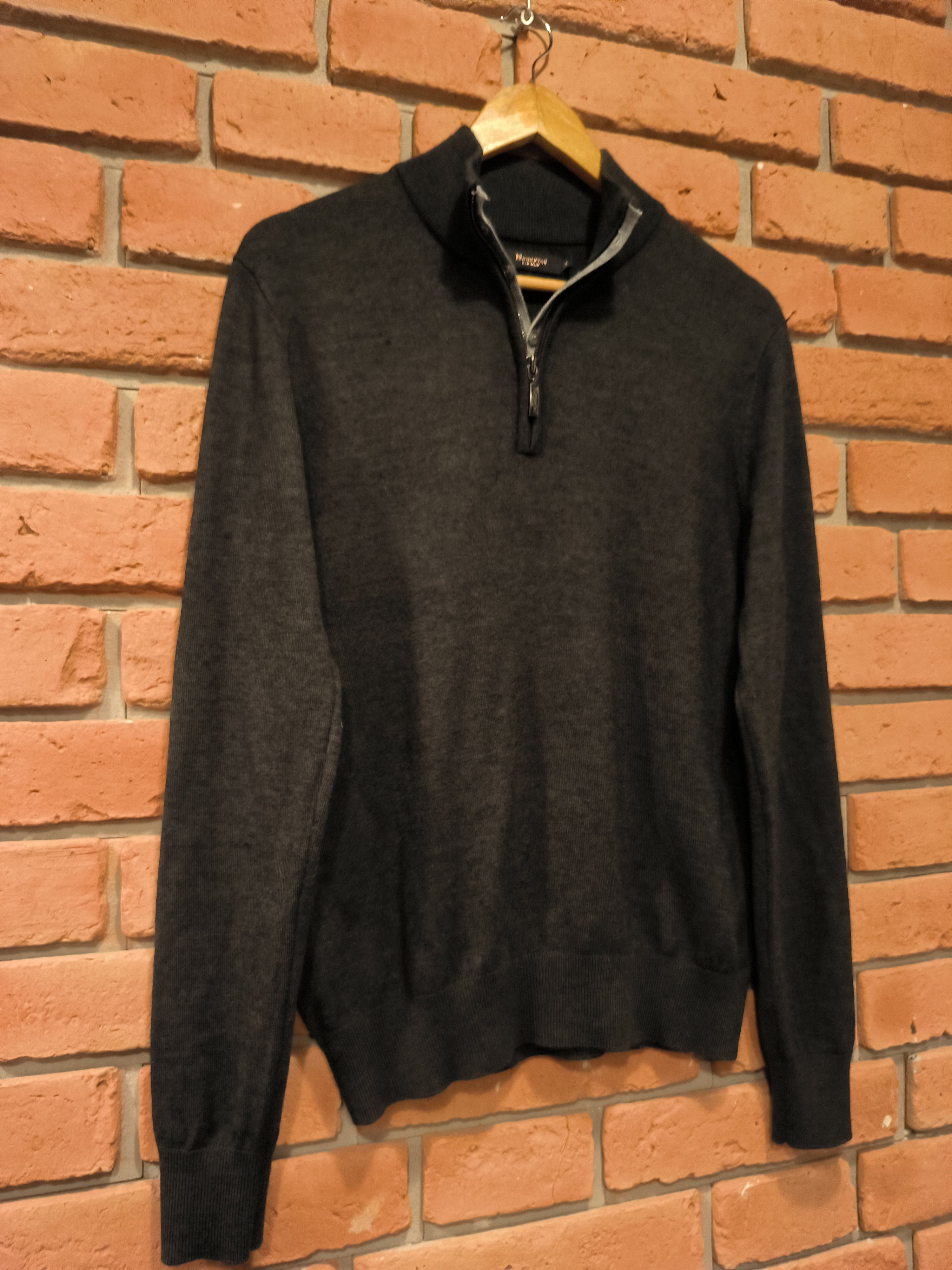 Vintage Moncrief London Wool Knitwear Half Zip Basic Gray Size US M / EU 48-50 / 2 - 3 Thumbnail