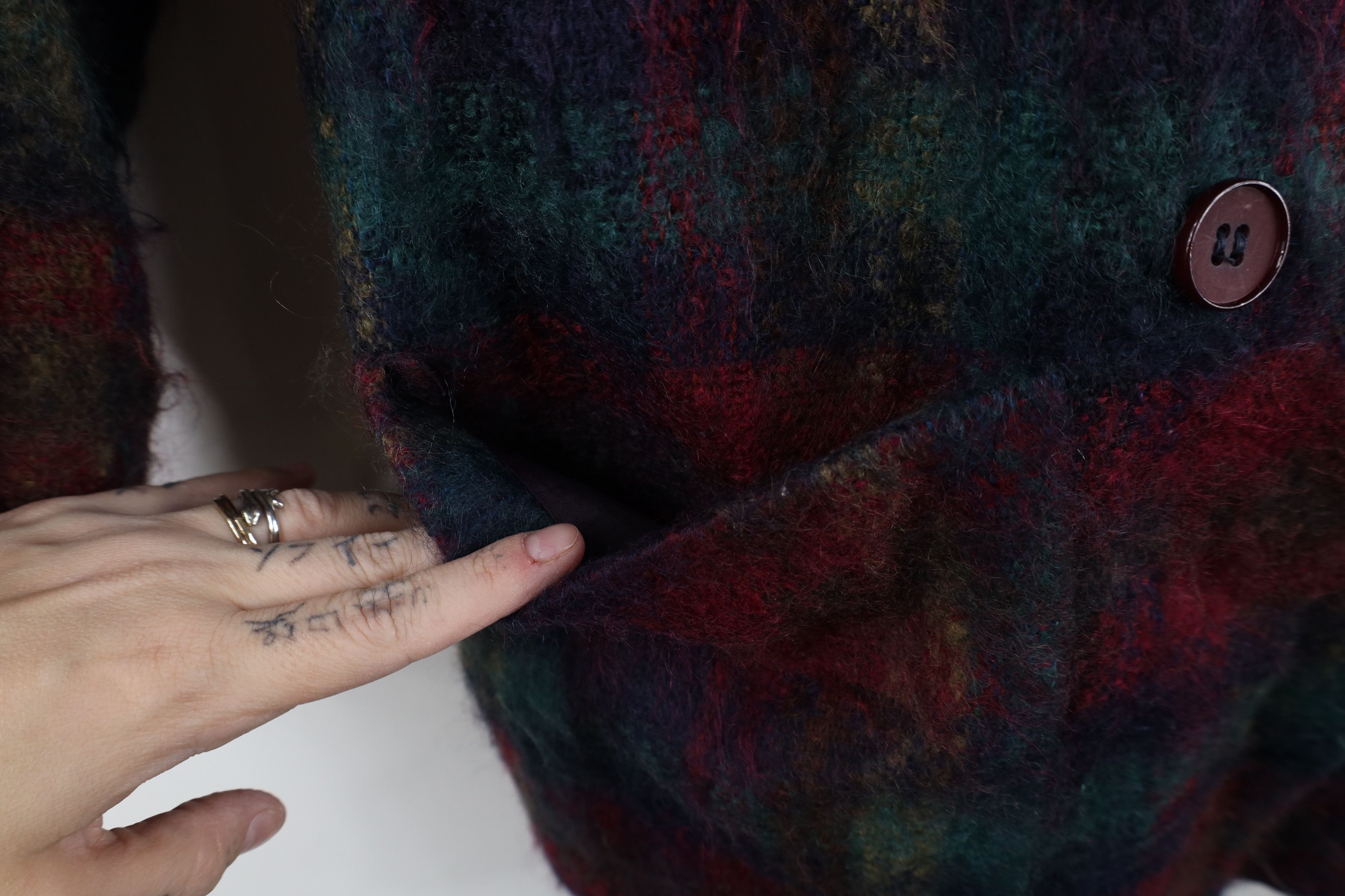 Vintage Vintage 90s Streetwear Mohair Shag Blazer Suit Jacket USA Size M / US 6-8 / IT 42-44 - 6 Thumbnail