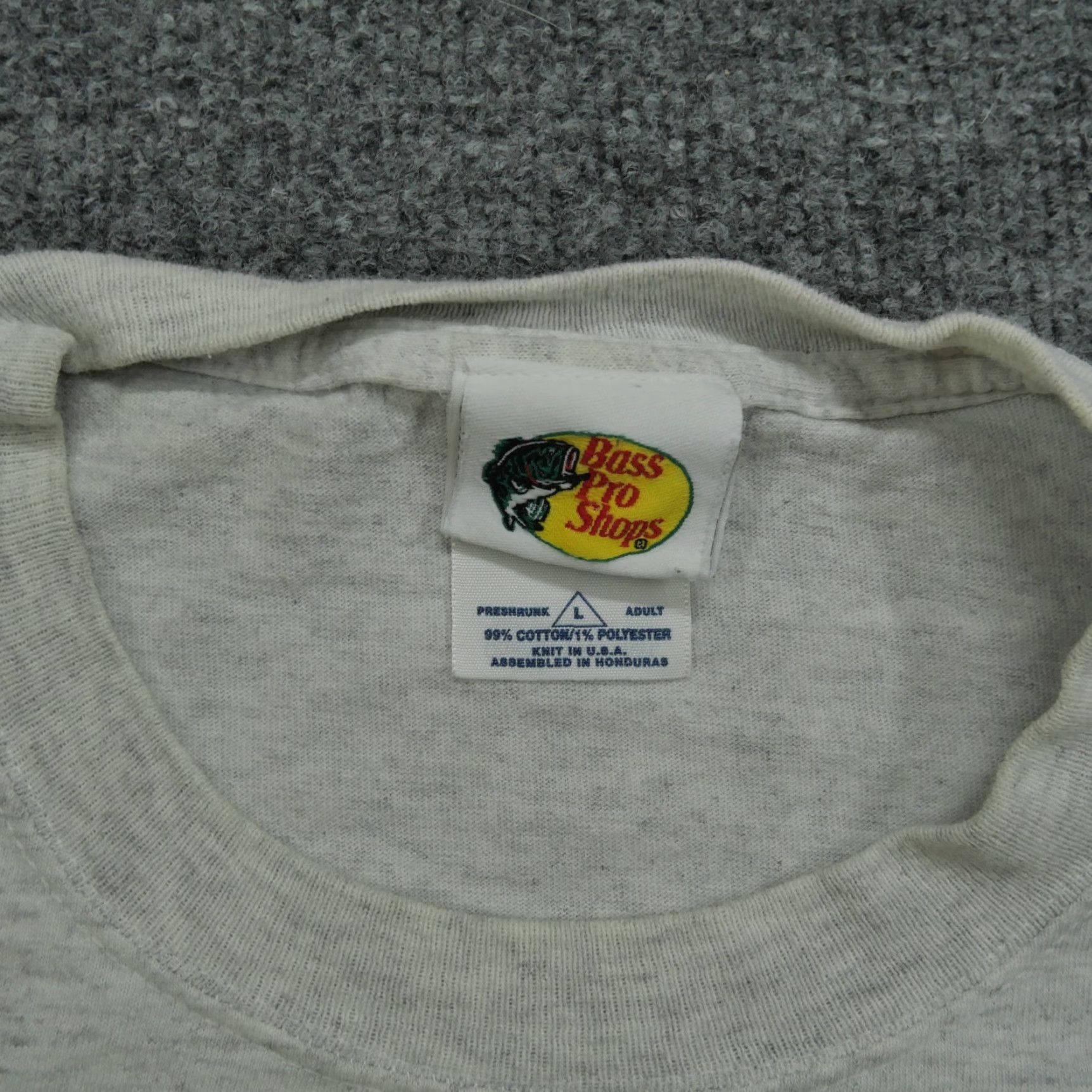 Bass Pro Shops VINTAGE Bass Pro Shop T Shirt Mens L Grey United States Fishing Y2K Size US L / EU 52-54 / 3 - 4 Thumbnail