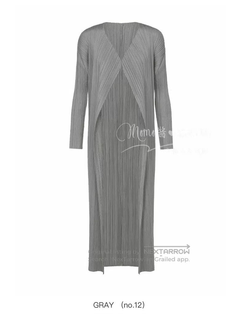 Issey Miyake Issey Miyake Basic Dark Gray Long Cardigan Size XL / US 12-14 / IT 48-50 - 1 Thumbnail